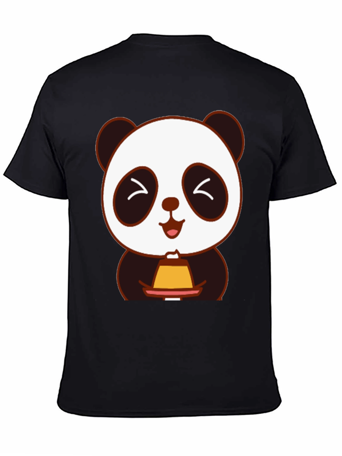 Cute Panda Holding Dessert T-Shirt