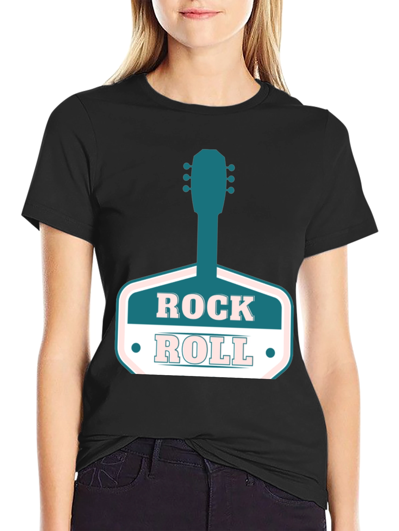 Rock and Roll Guitar Graphic T-Shirt