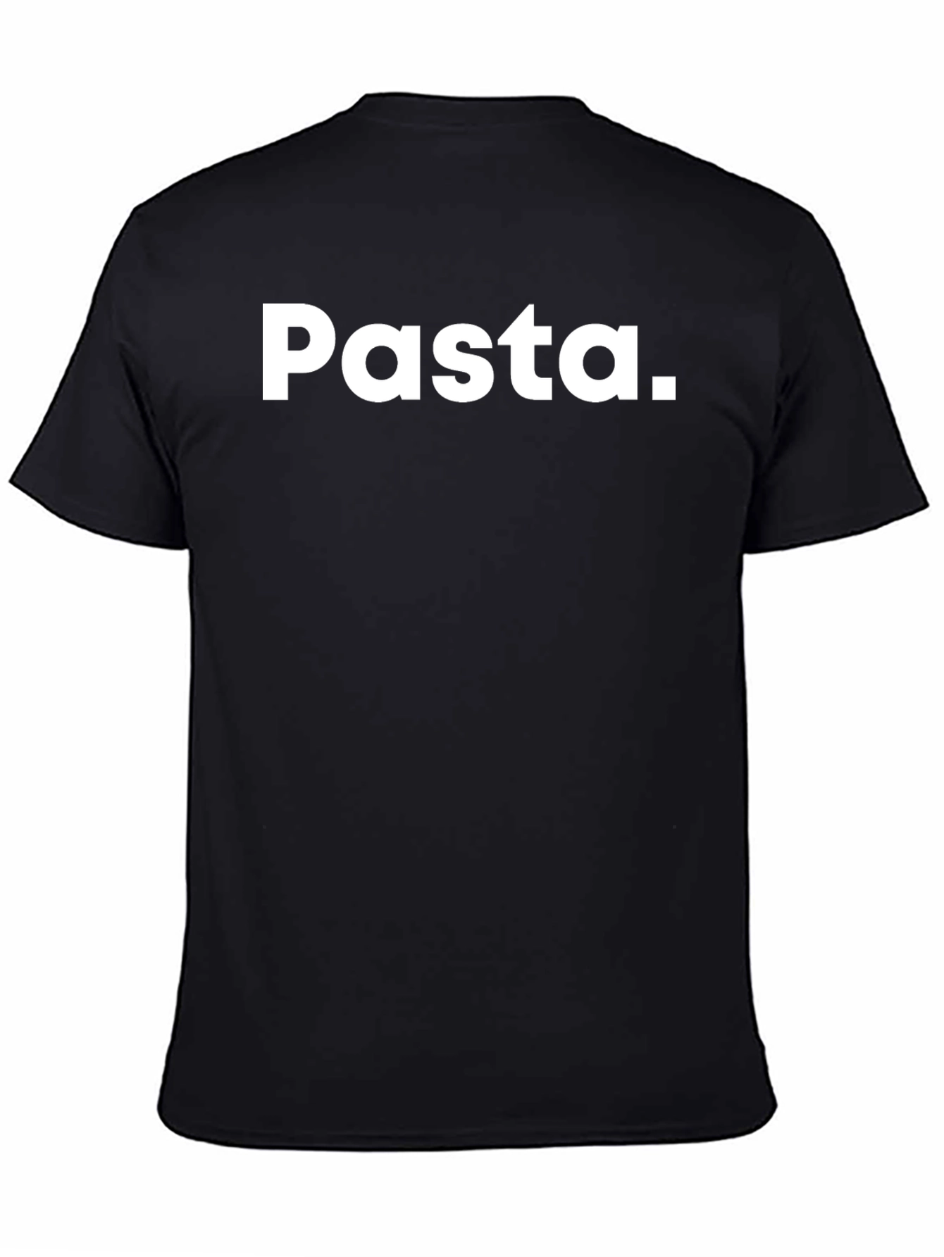 Pasta. Black Graphic T-Shirt