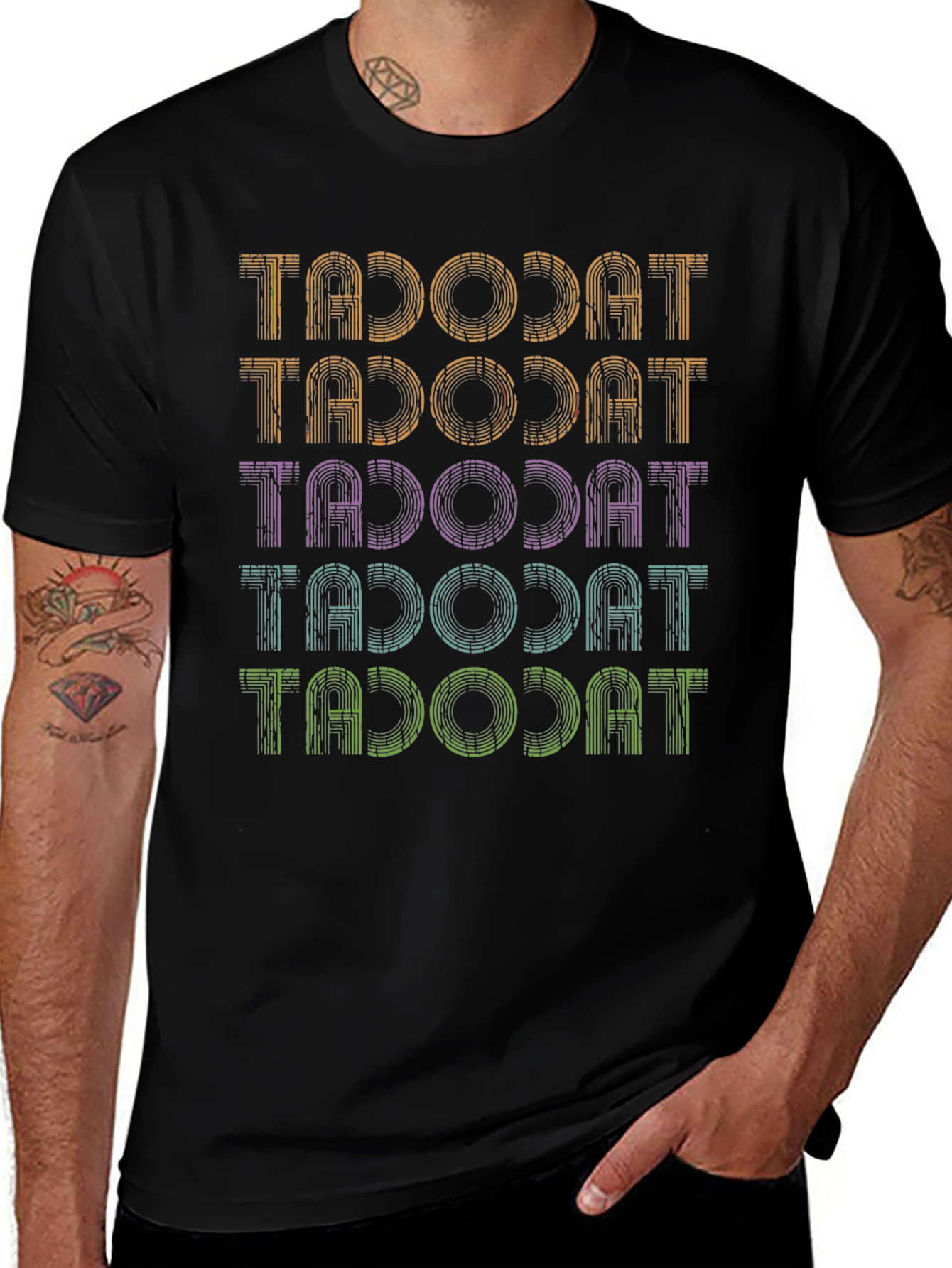 Retro TAJOJAT Graphic Print Tee
