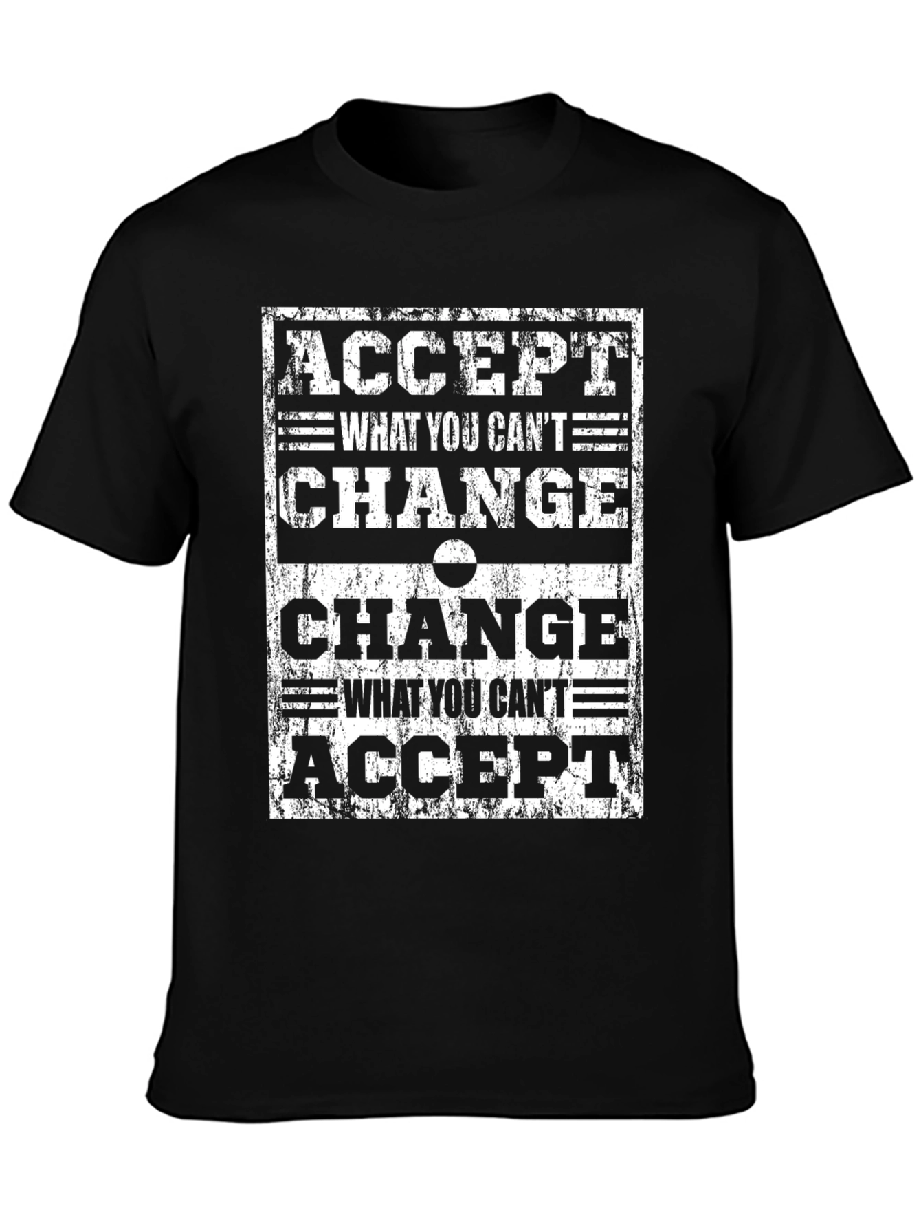 Inspirational Graphic Tee - Accept & Change