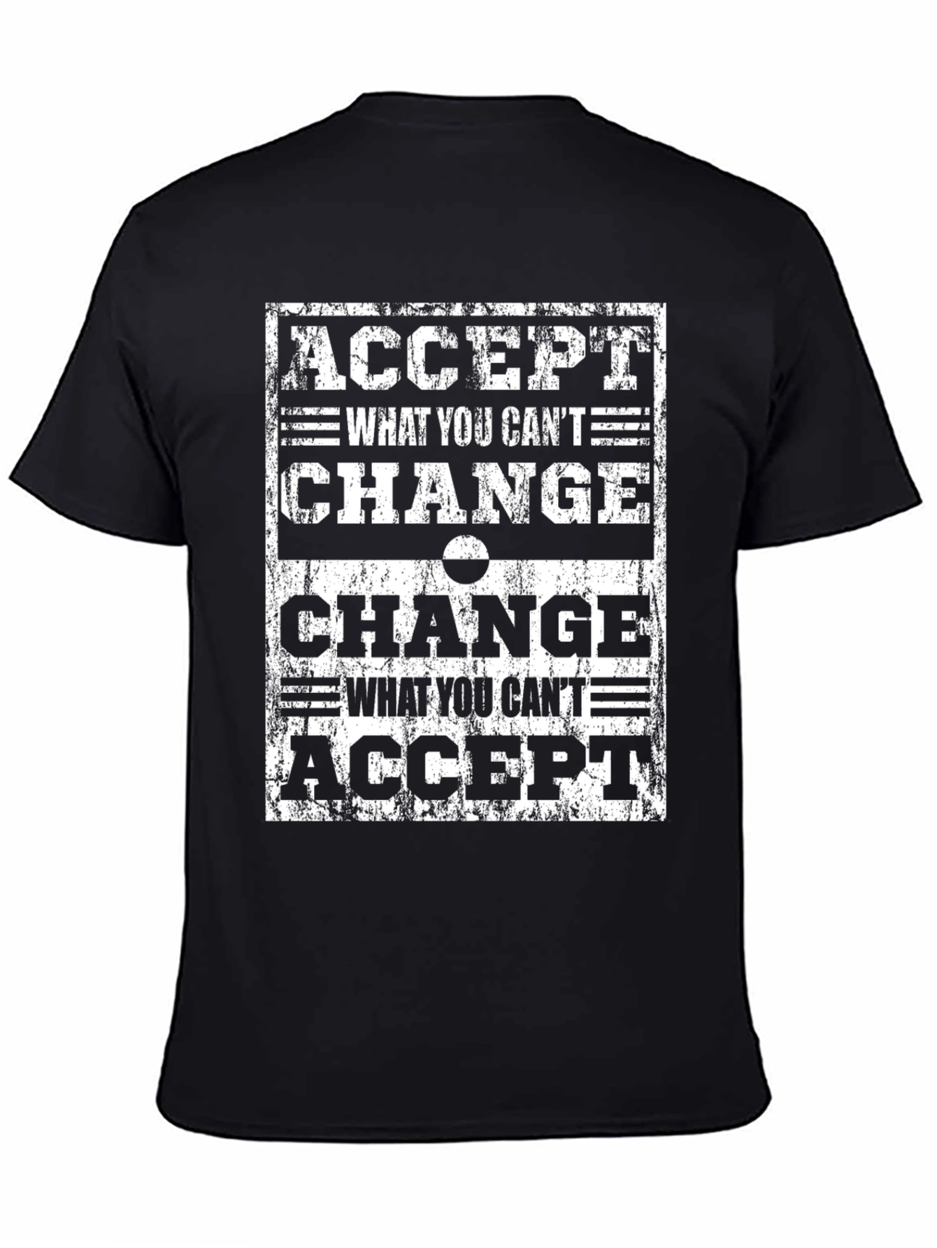 Inspirational Graphic Tee - Accept & Change