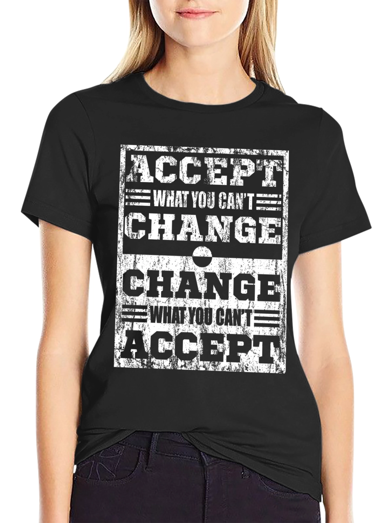 Inspirational Graphic Tee - Accept & Change