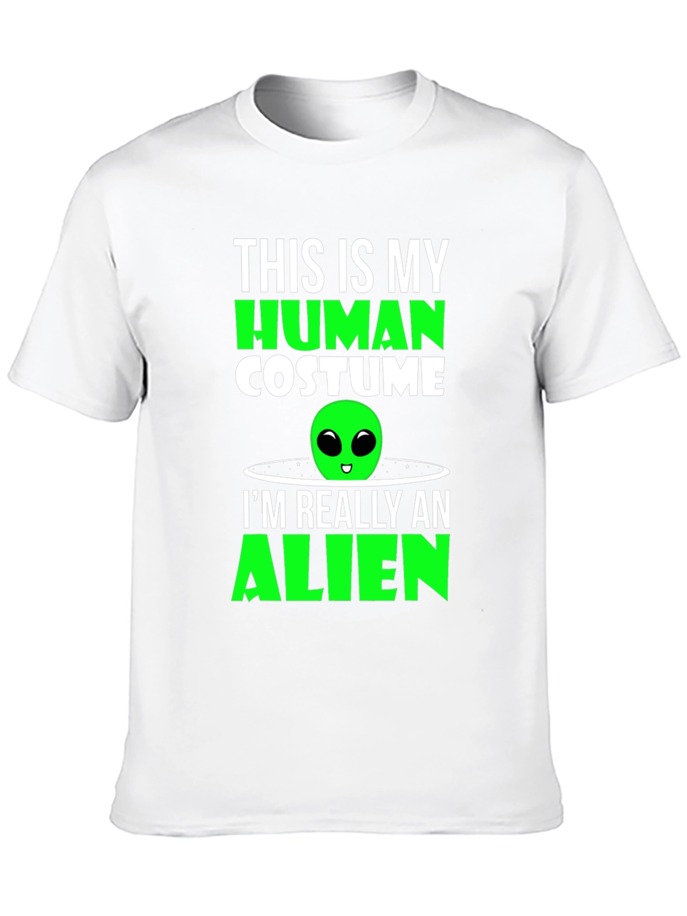 Human Costume Alien T-Shirt - Funny Sci-Fi Tee