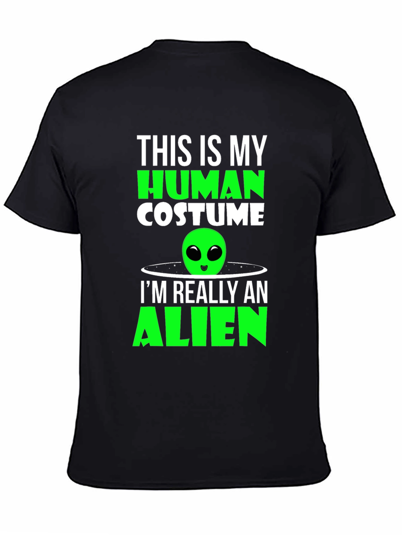 Human Costume Alien T-Shirt - Funny Sci-Fi Tee