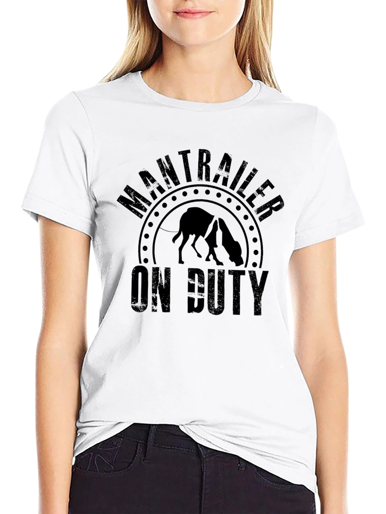 ManTrailer On Duty Black T-Shirt