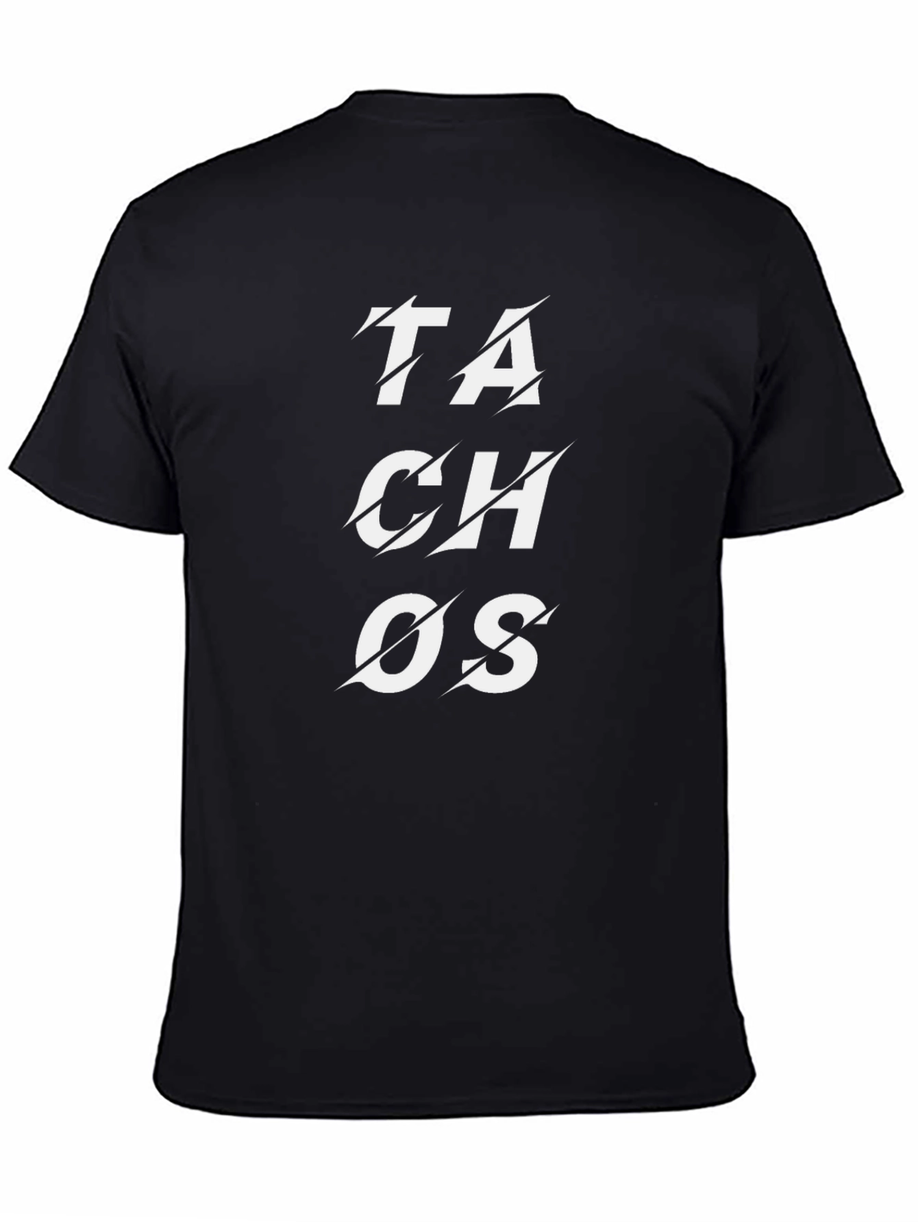 Stylish Black T-Shirt - TACHOS Graphic Tee