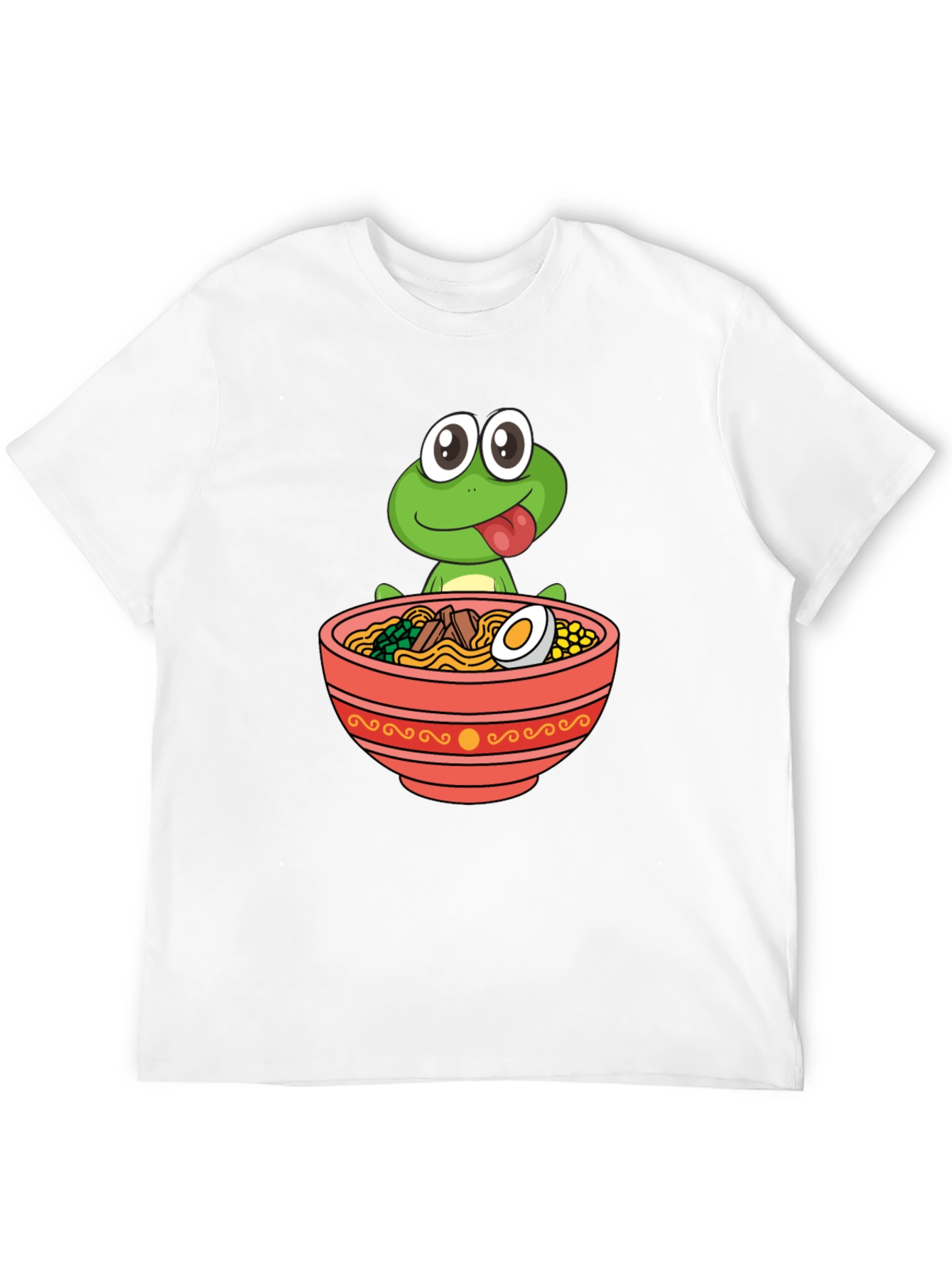 Frog Ramen Bowl Graphic Tee - Funny Unisex T-Shirt