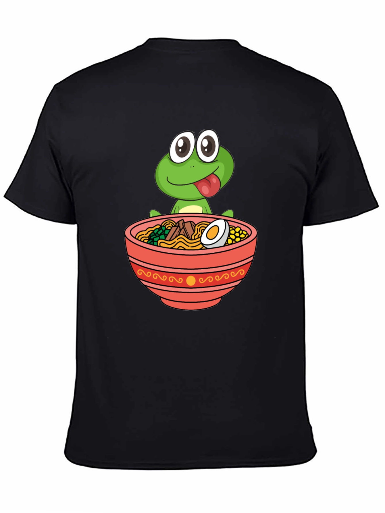 Frog Ramen Bowl Graphic Tee - Funny Unisex T-Shirt