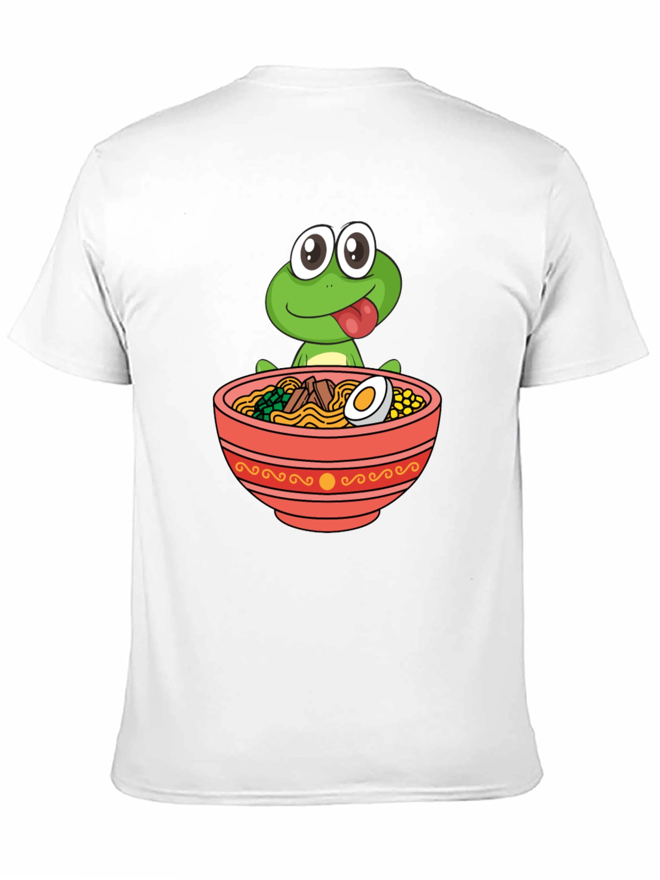 Frog Ramen Bowl Graphic Tee - Funny Unisex T-Shirt