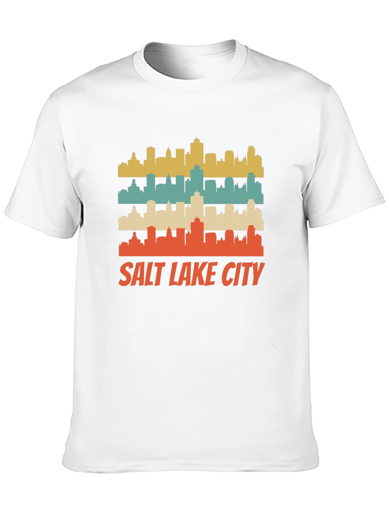 Retro Salt Lake City Skyline T-Shirt