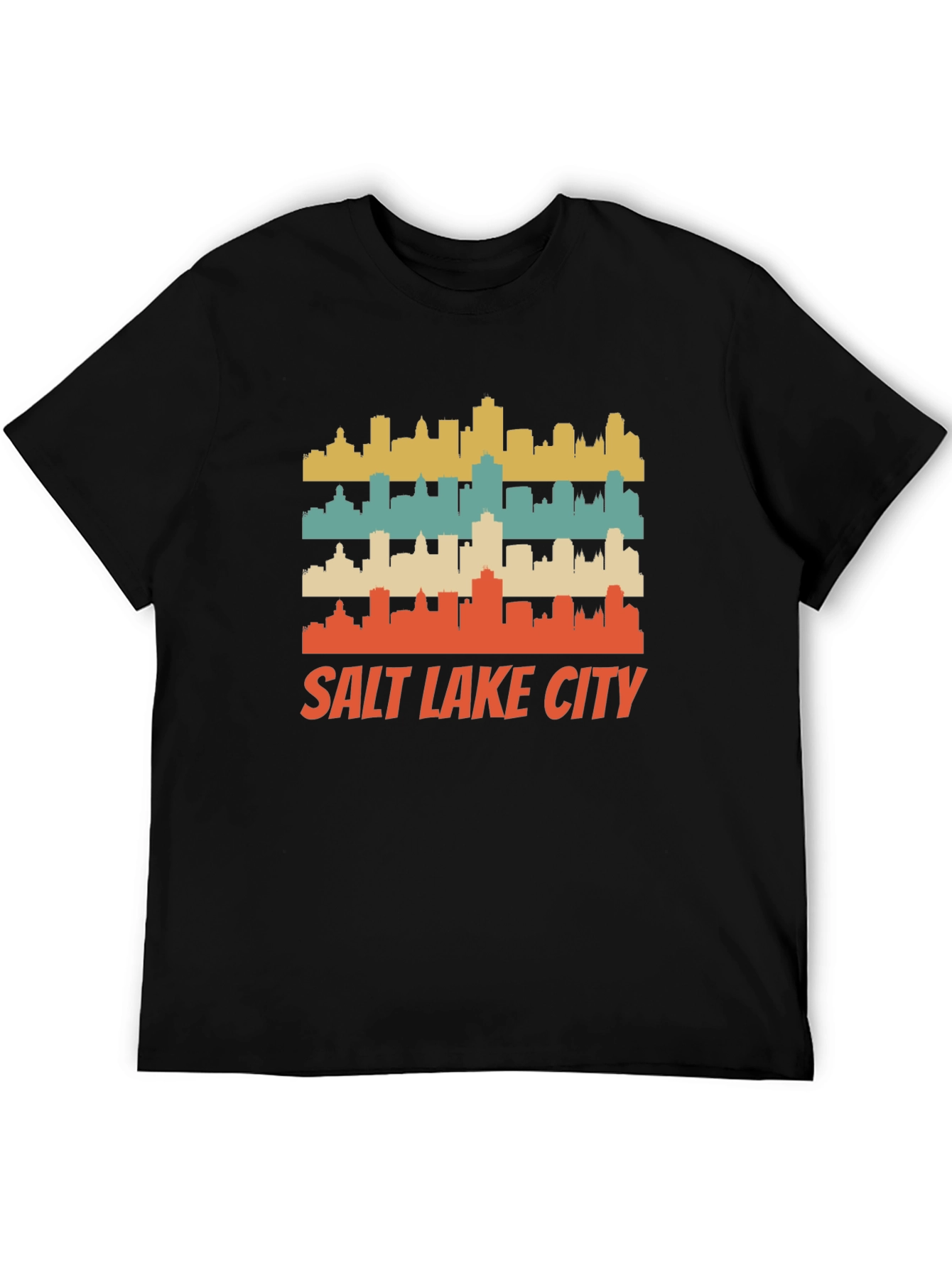 Retro Salt Lake City Skyline T-Shirt