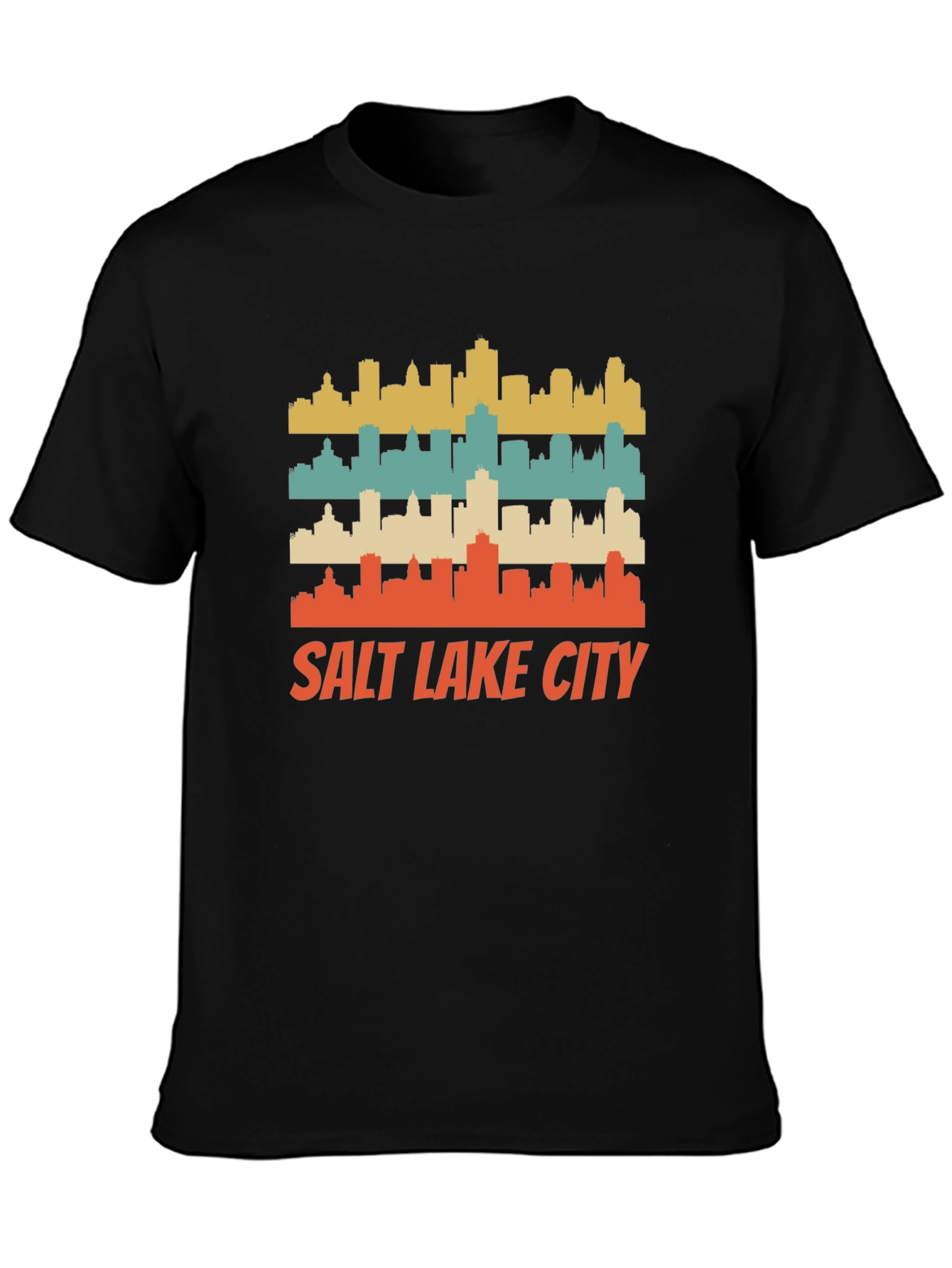 Retro Salt Lake City Skyline T-Shirt
