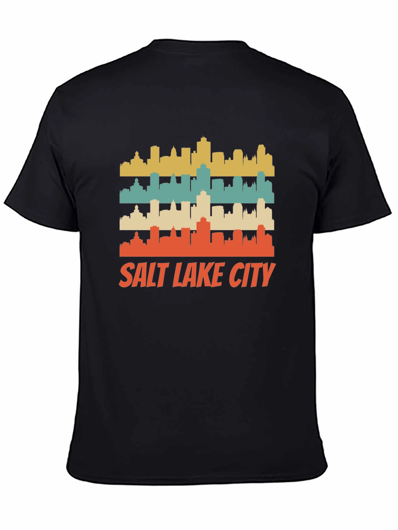 Retro Salt Lake City Skyline T-Shirt