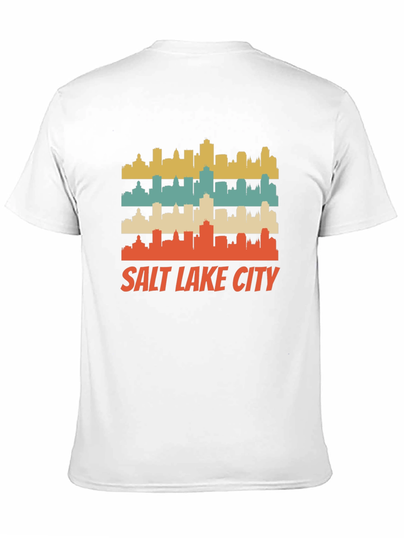 Retro Salt Lake City Skyline T-Shirt