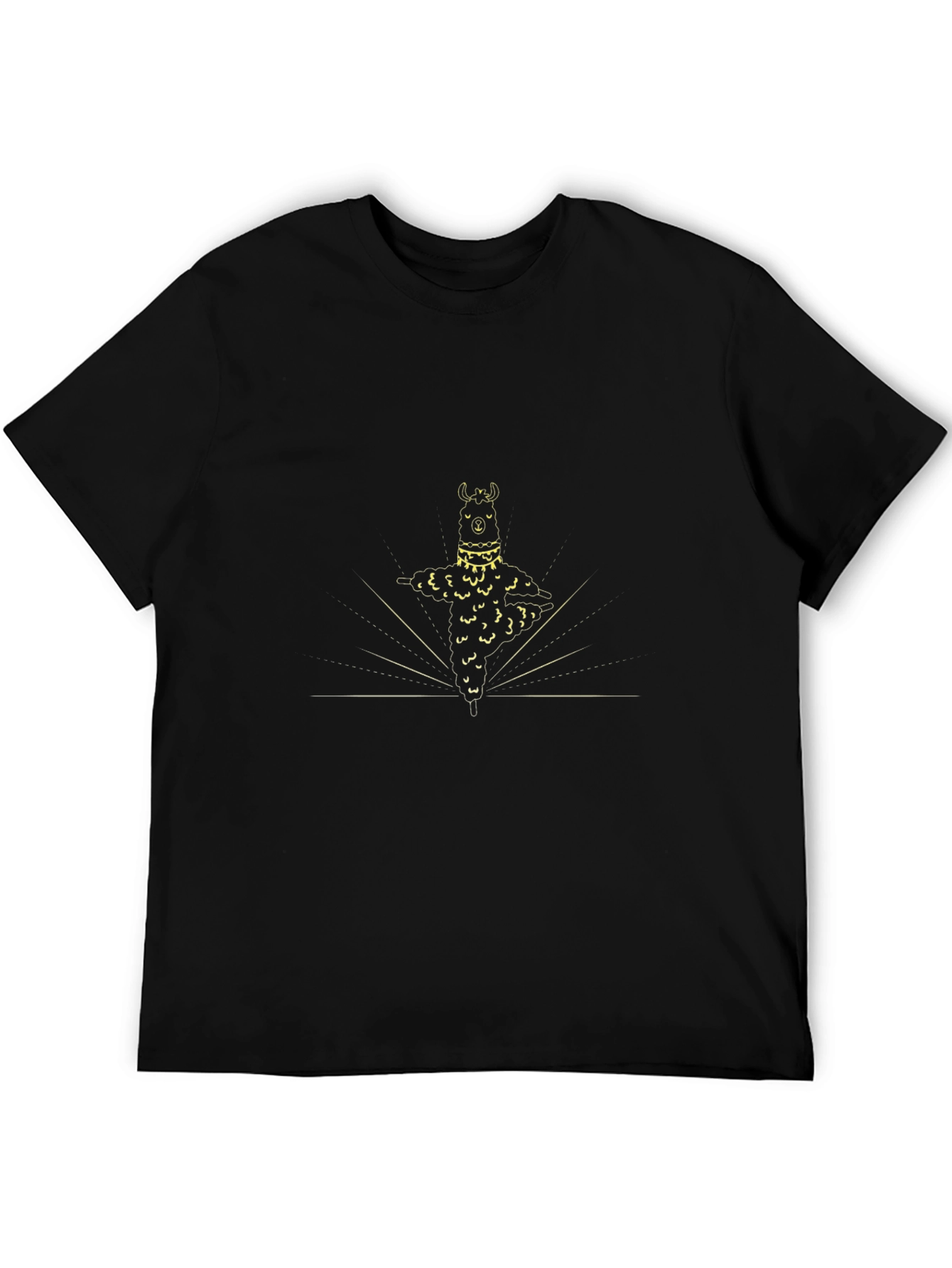 Llama Yoga T-Shirt - Meditating Animal Tee