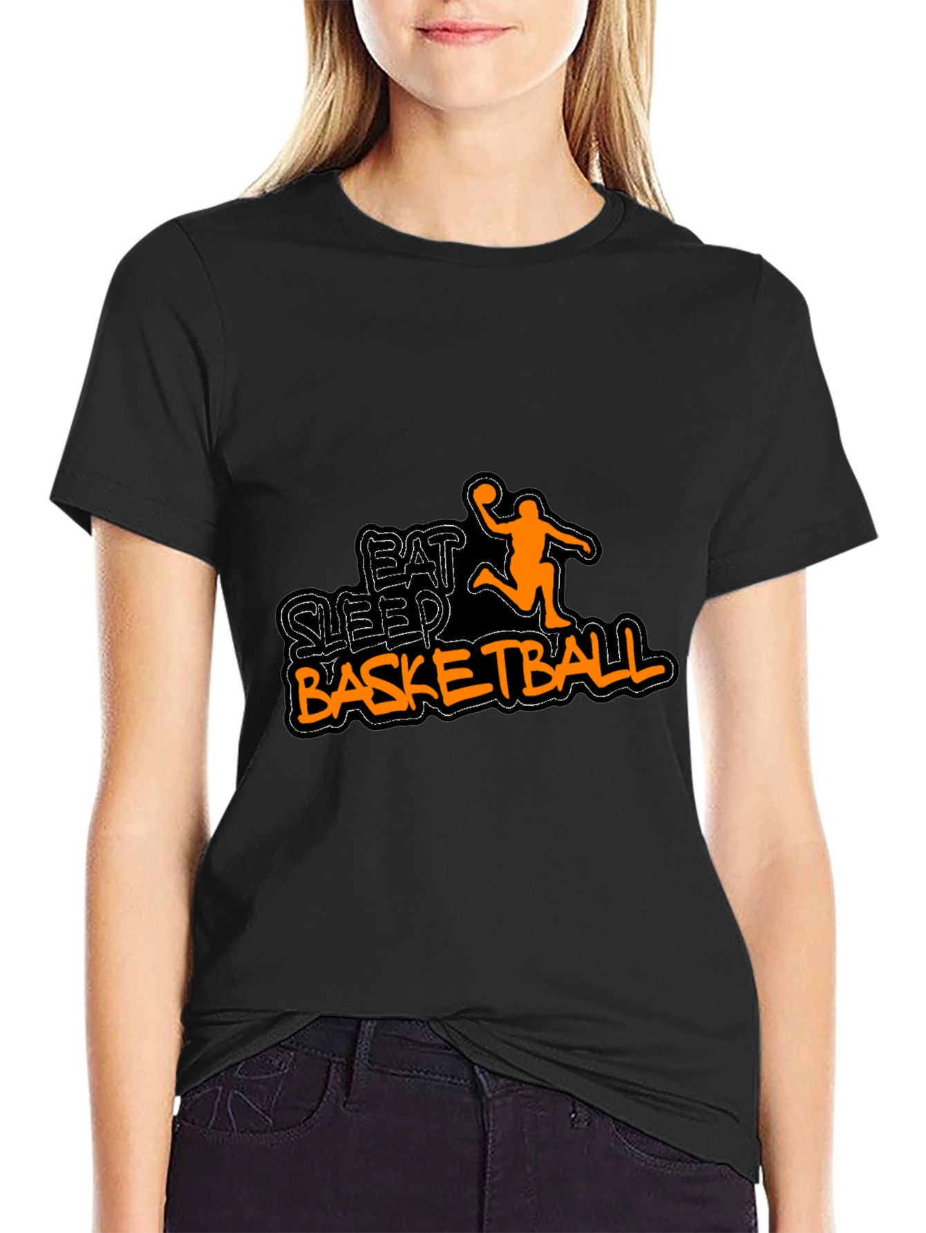 Eat Sleep Basketball Graphic T-Shirt