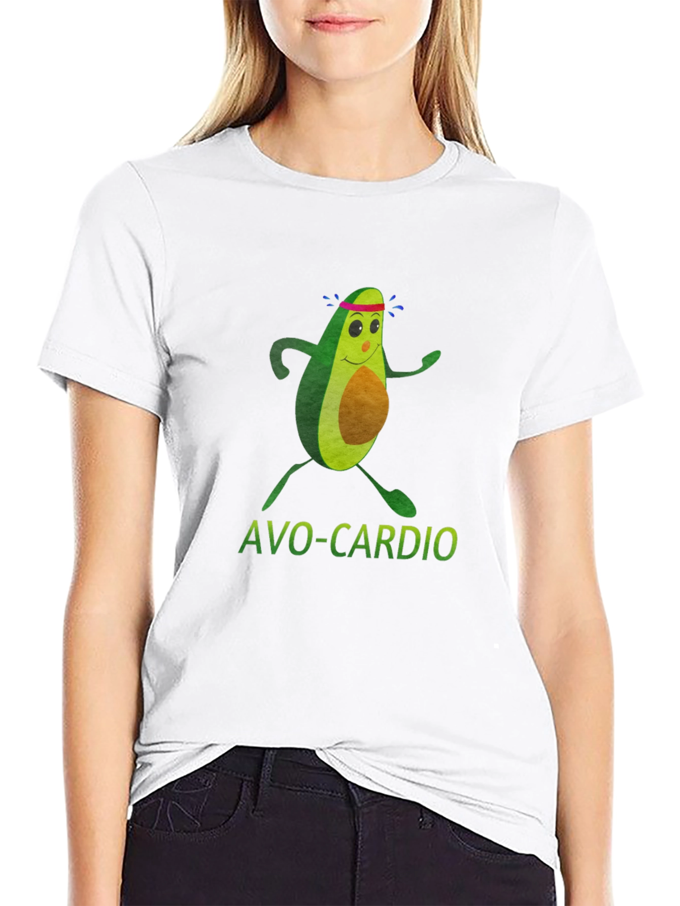 Avo-Cardio Graphic T-Shirt - Black Fitness Fun