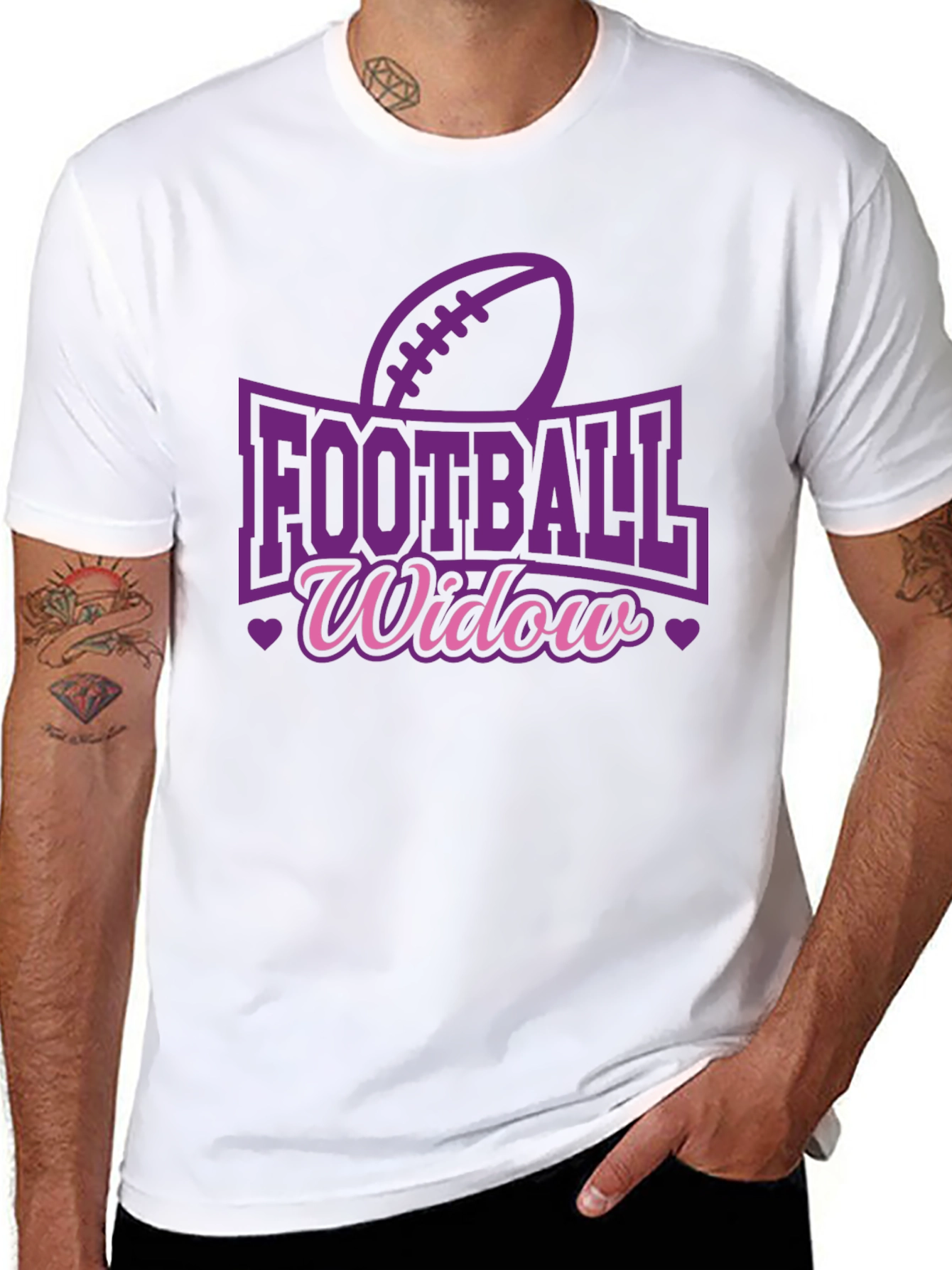 Football Widow Graphic Tee