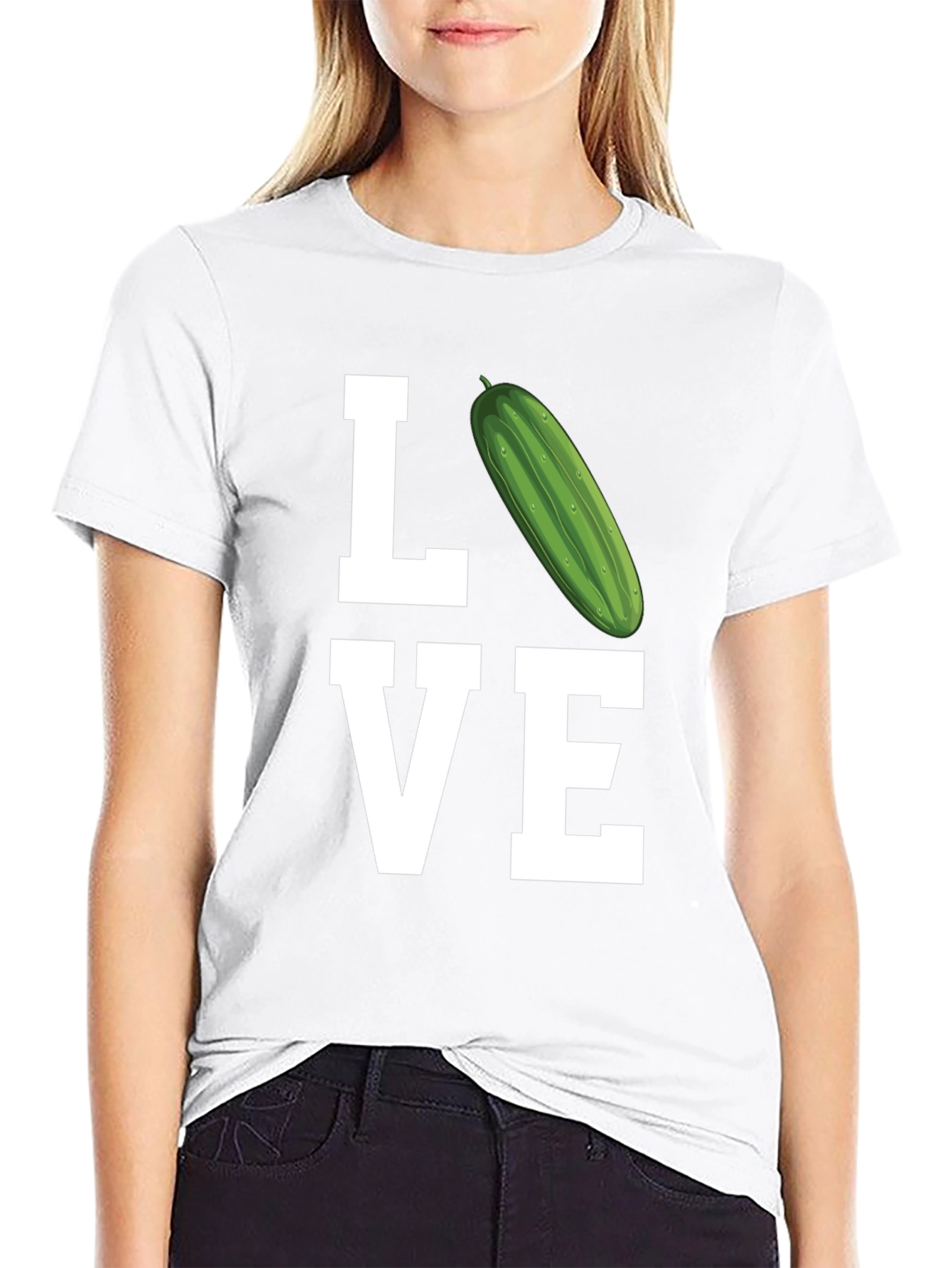 Love Pickle T-Shirt - Black Cotton Tee