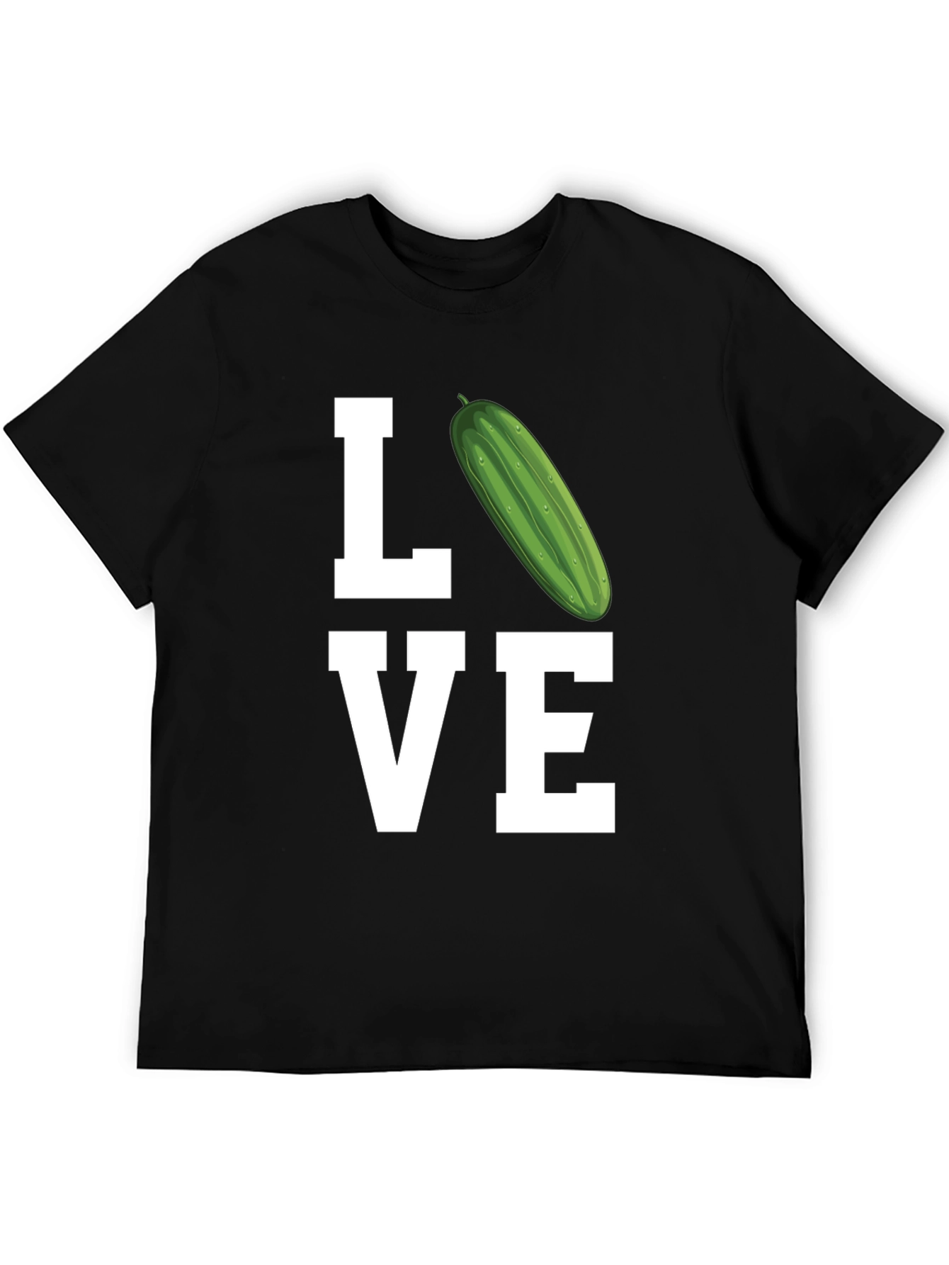 Love Pickle T-Shirt - Black Cotton Tee
