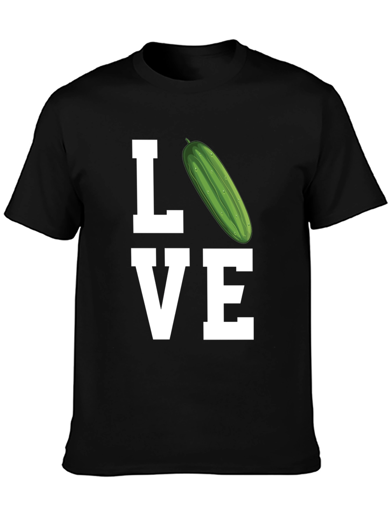 Love Pickle T-Shirt - Black Cotton Tee