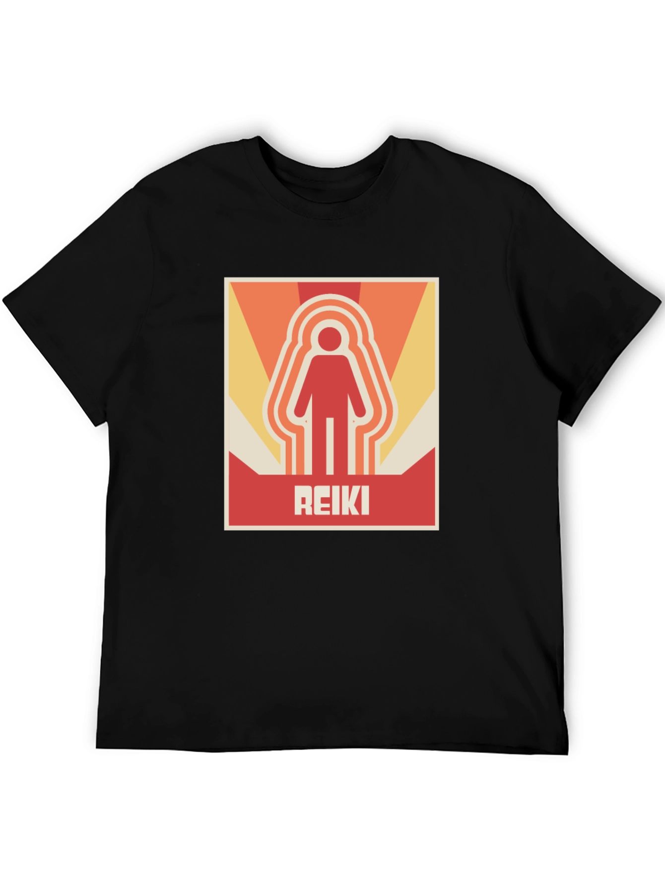Retro Reiki Symbol T-Shirt - Stylish Spiritual Design