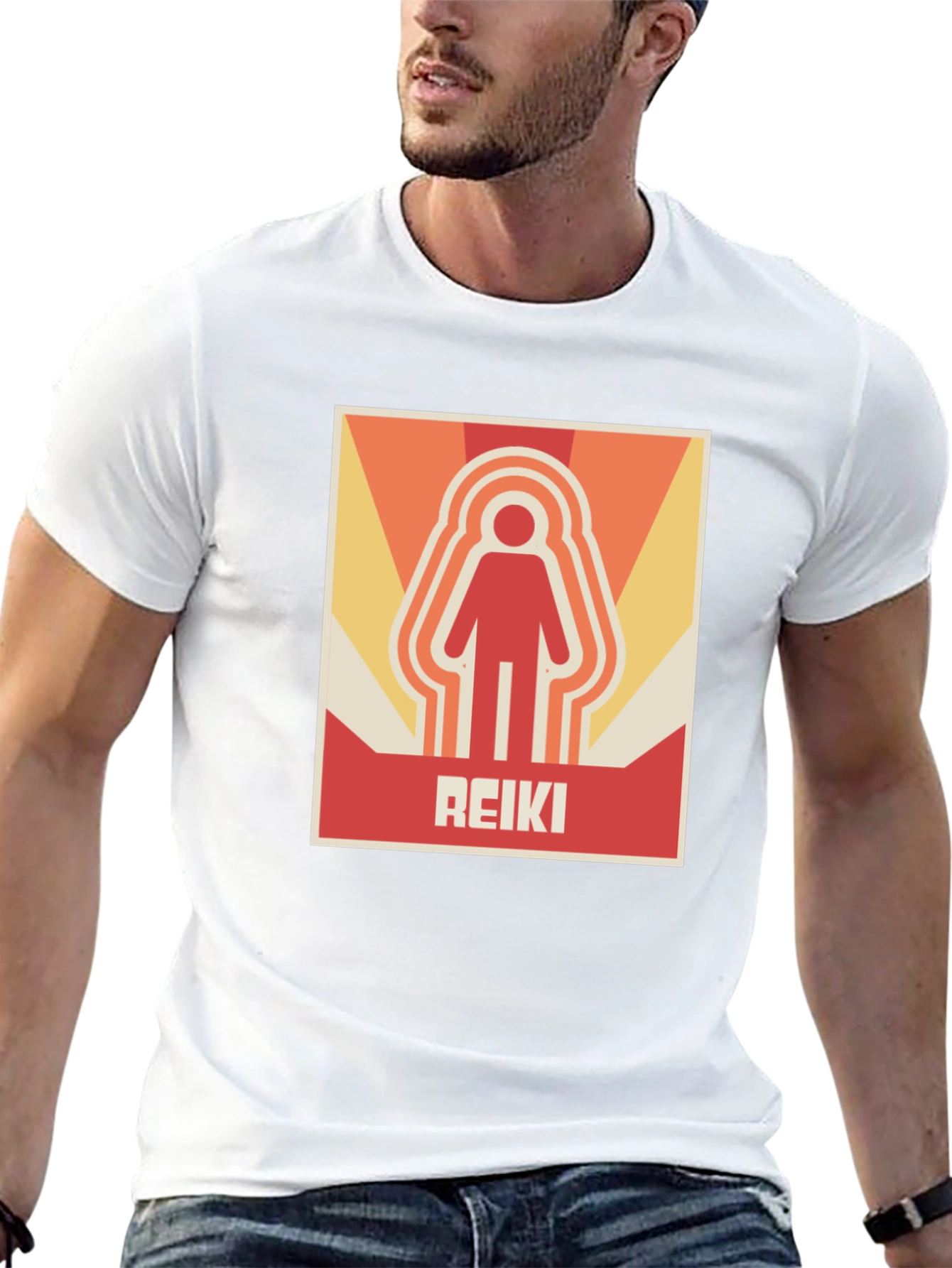 Retro Reiki Symbol T-Shirt - Stylish Spiritual Design