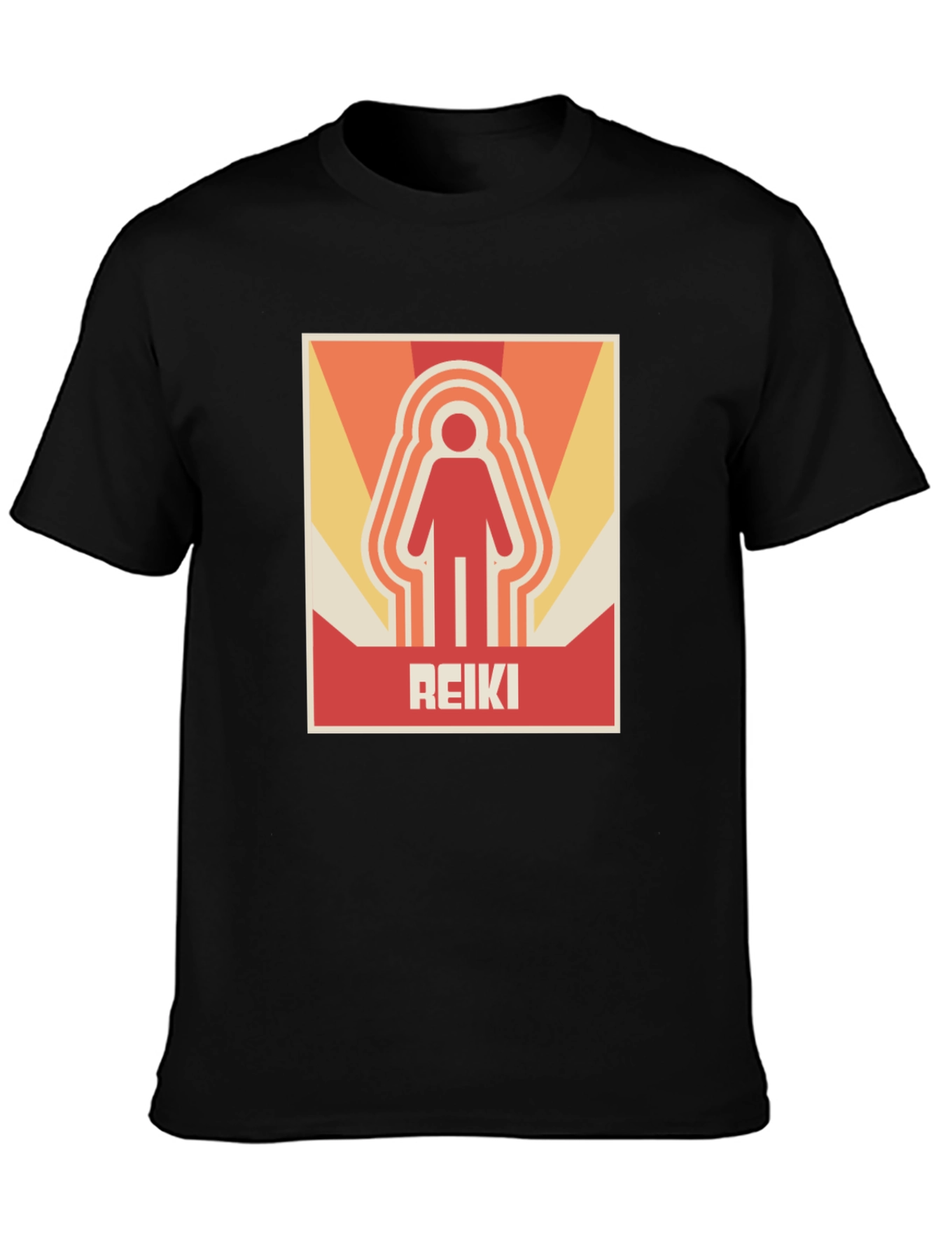 Retro Reiki Symbol T-Shirt - Stylish Spiritual Design