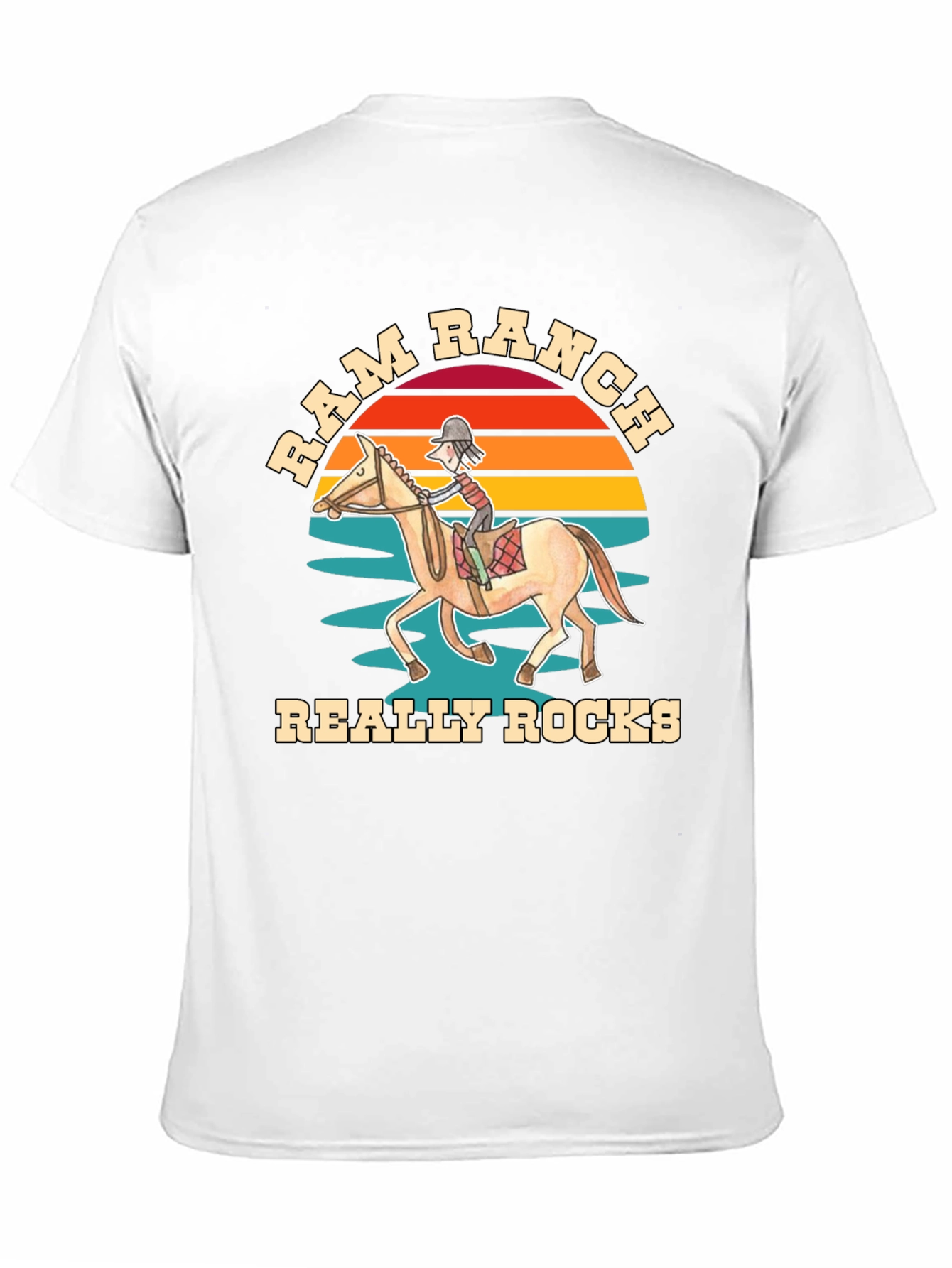 Ram Ranch Horse Rider T-Shirt