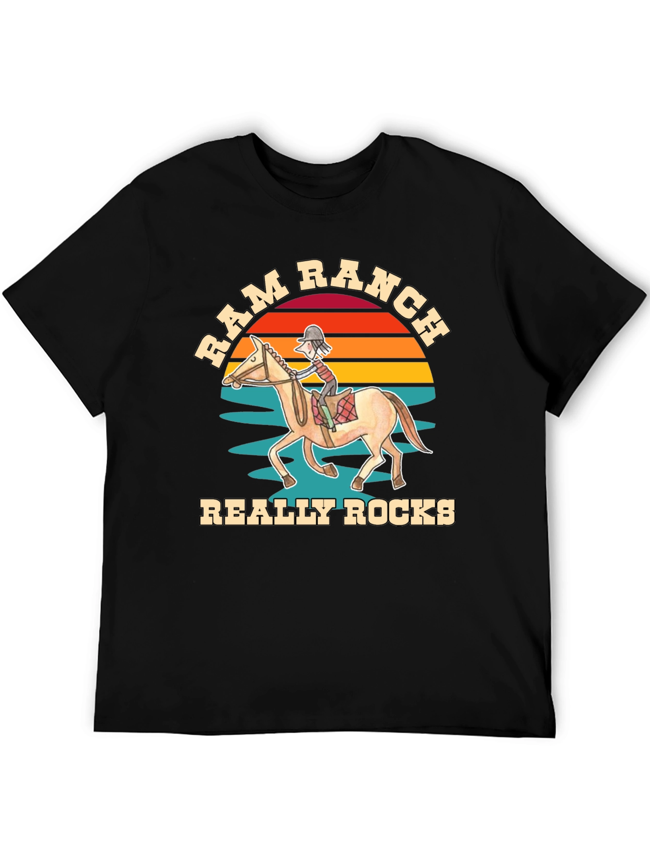 Ram Ranch Horse Rider T-Shirt