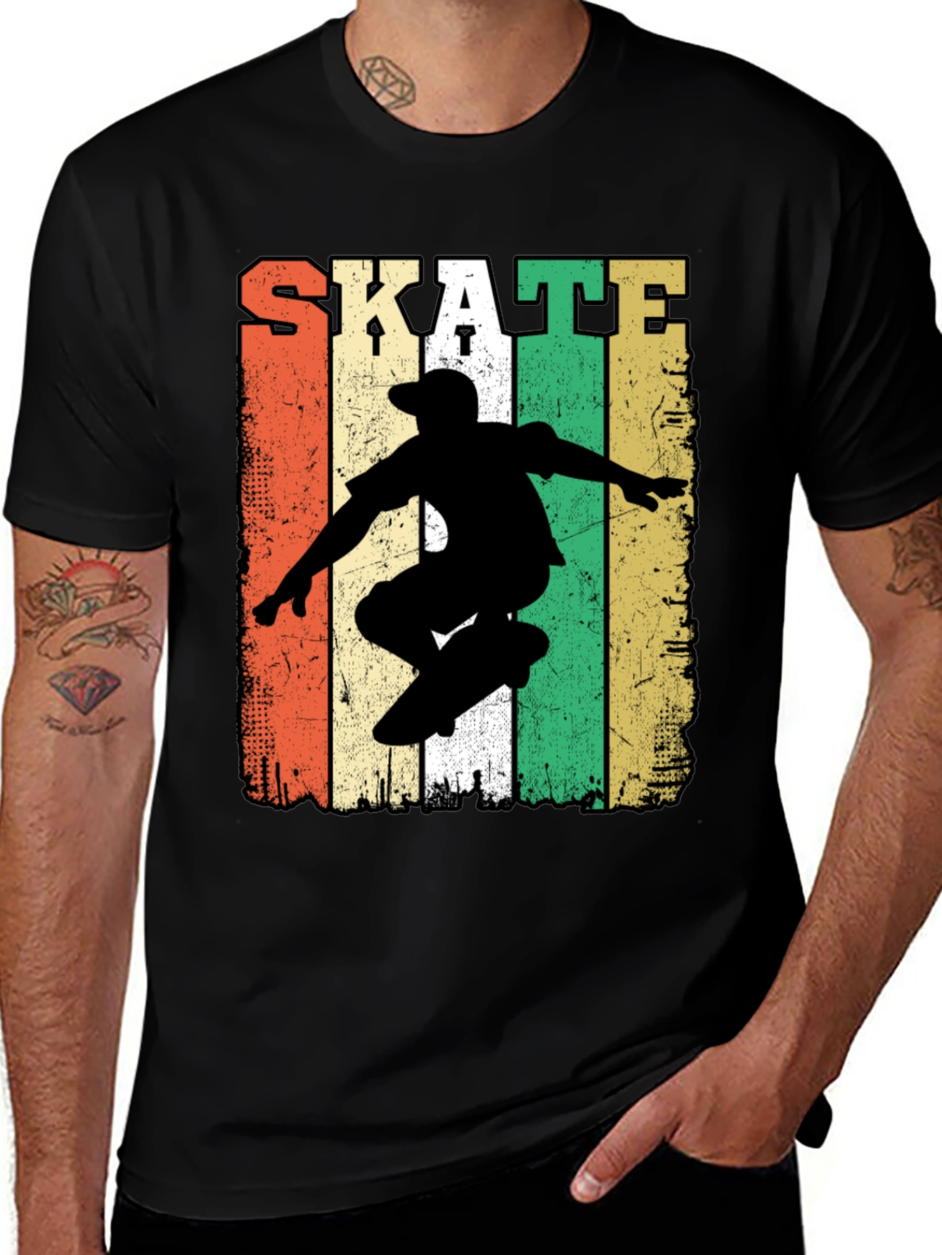 Retro Skateboarding T-Shirt