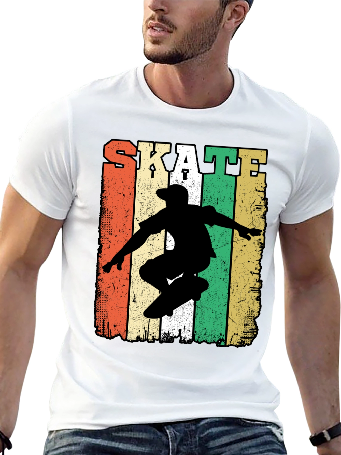 Retro Skateboarding T-Shirt