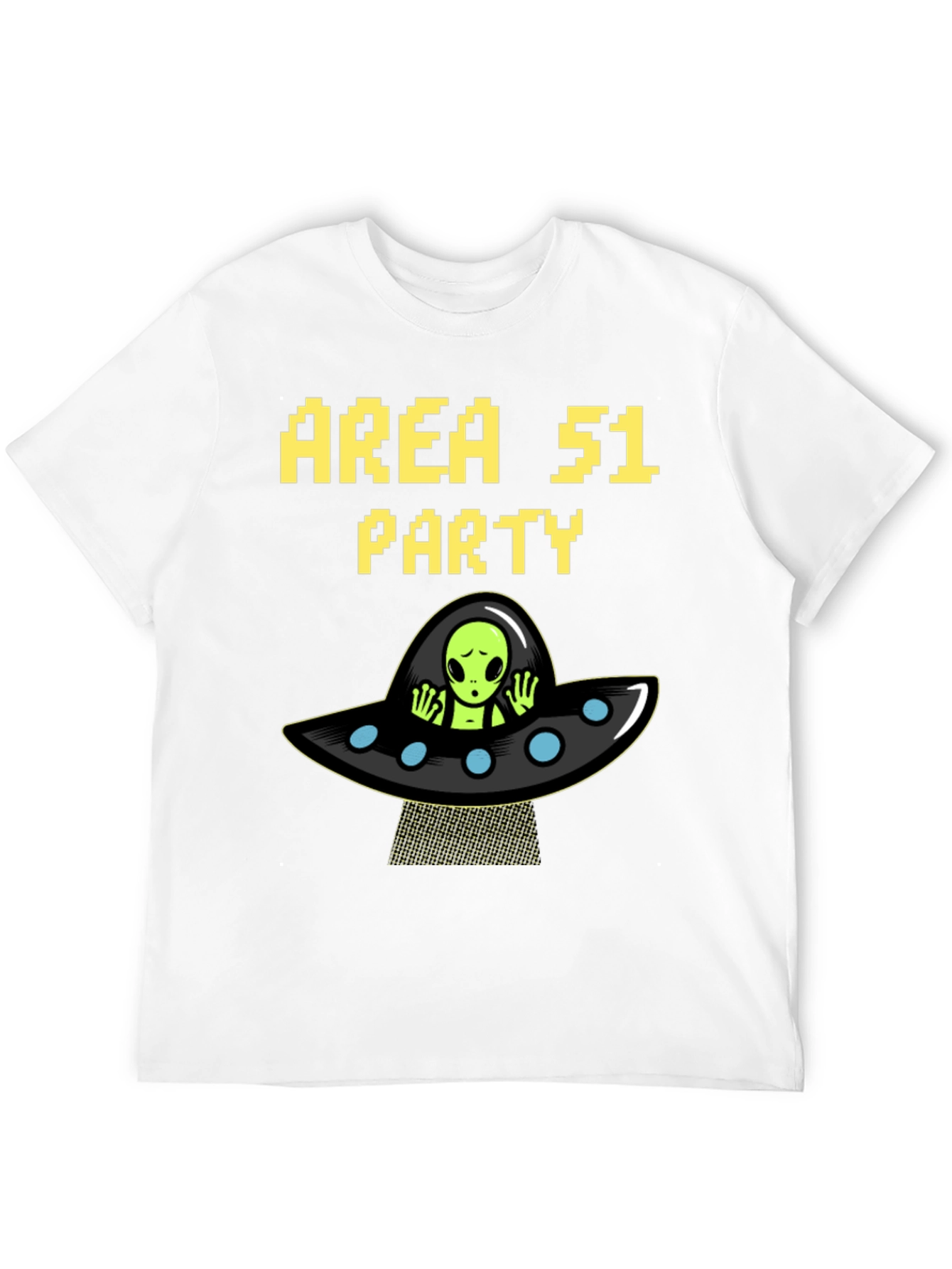 Area 51 Party Alien UFO Graphic T-Shirt