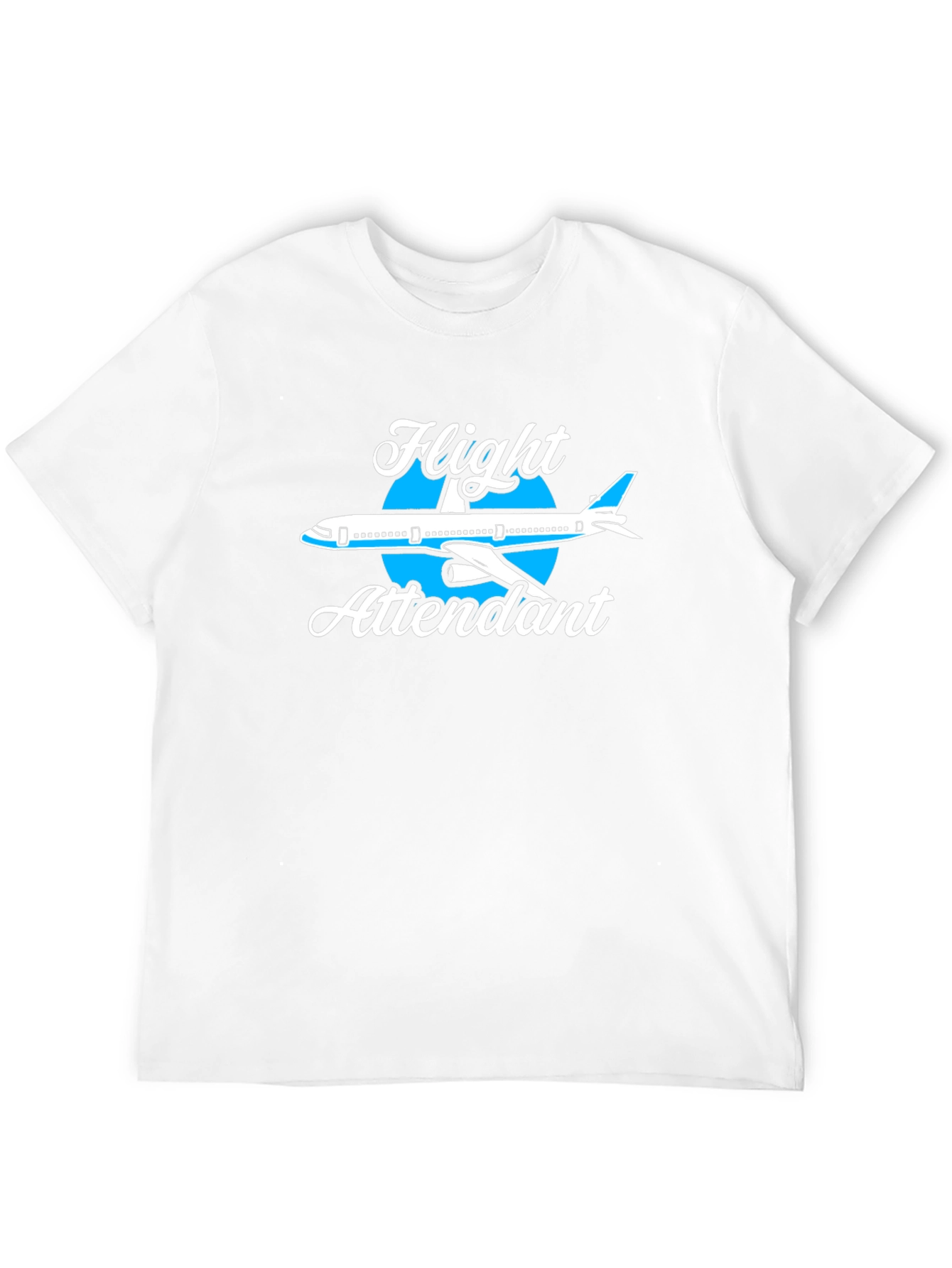 Flight Attendant Airplane Graphic Tee Shirt