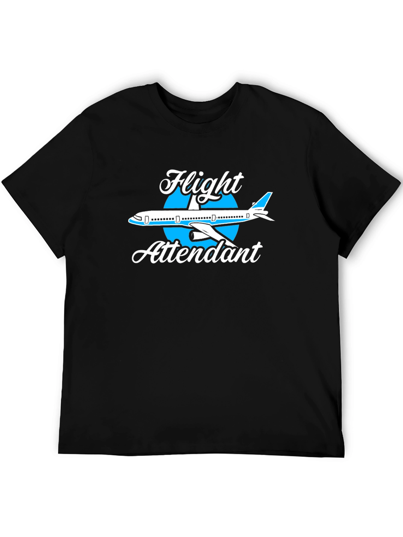 Flight Attendant Airplane Graphic Tee Shirt