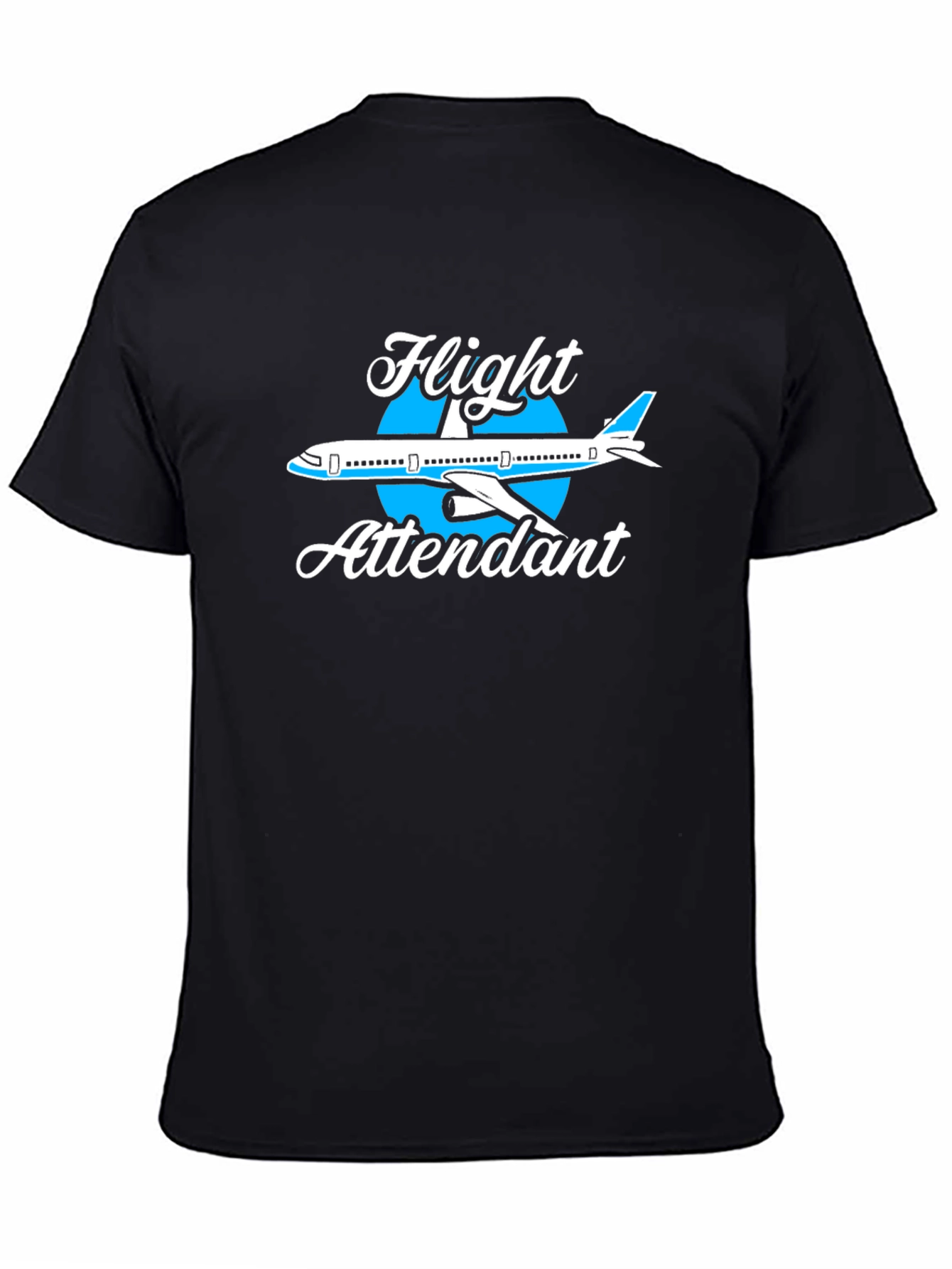 Flight Attendant Airplane Graphic Tee Shirt