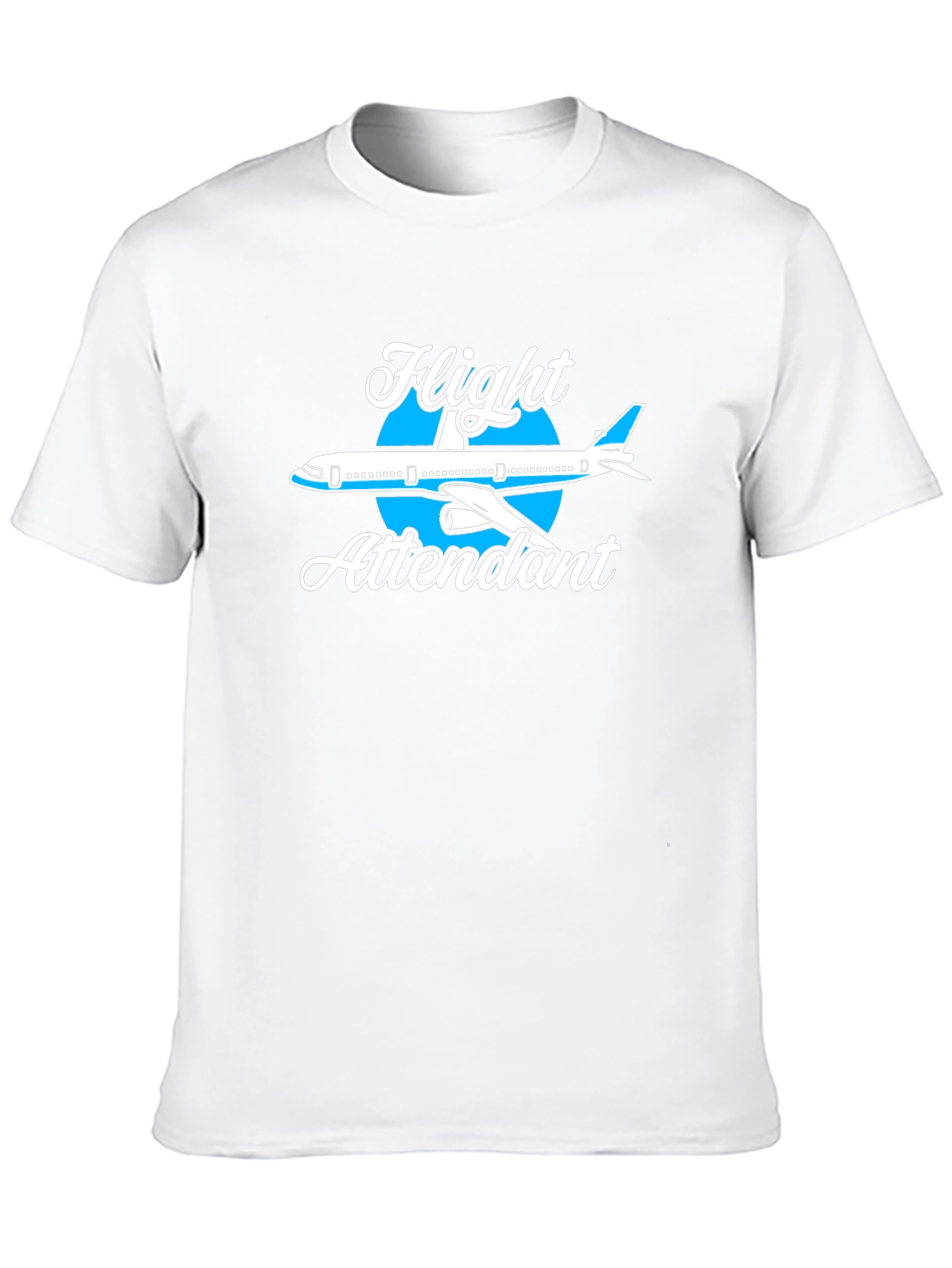 Flight Attendant Airplane Graphic Tee Shirt