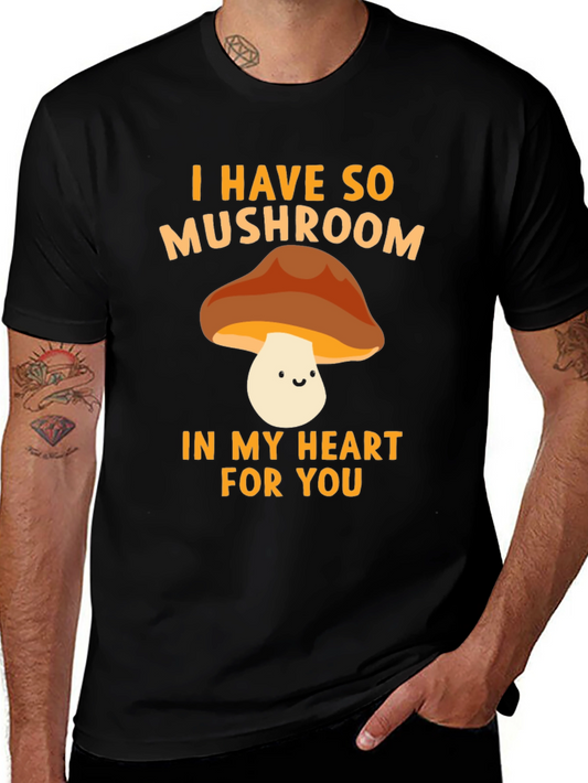 Mushroom Heart Graphic T-Shirt