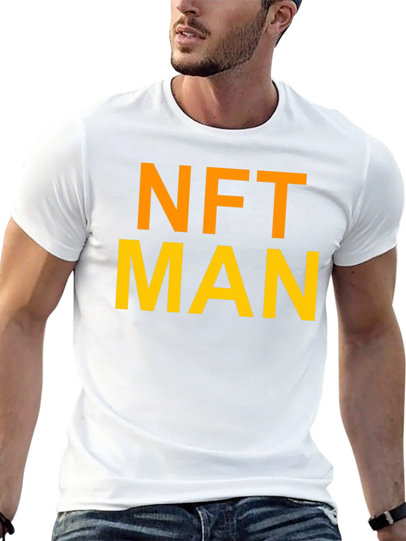 NFT MAN Graphic T-Shirt - Black Cotton Tee