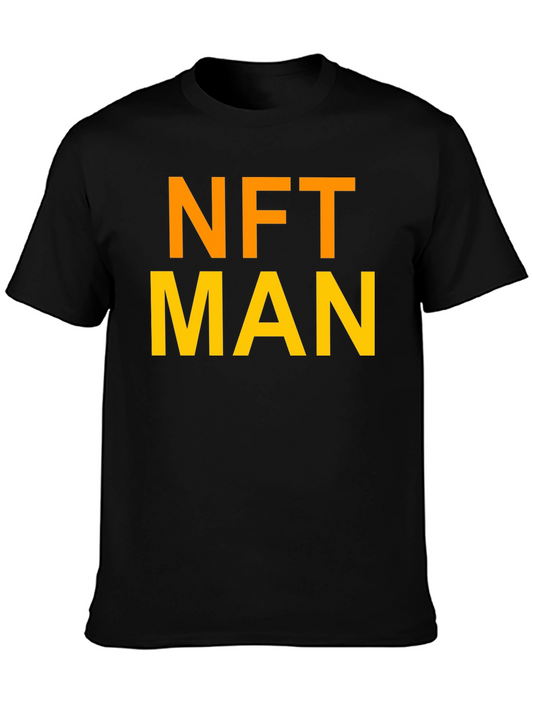 NFT MAN Graphic T-Shirt - Black Cotton Tee