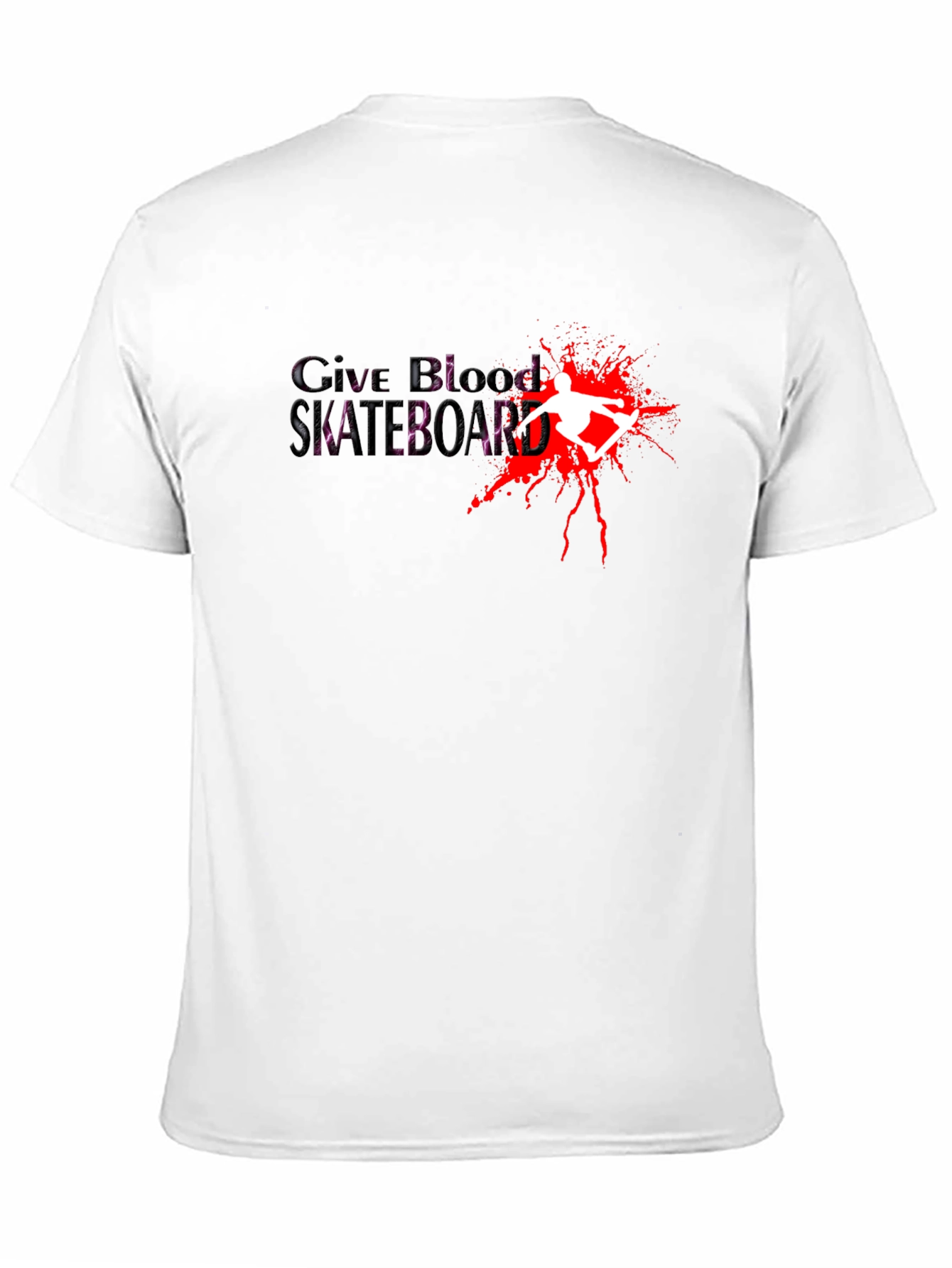 Give Blood Skateboard Graphic T-Shirt