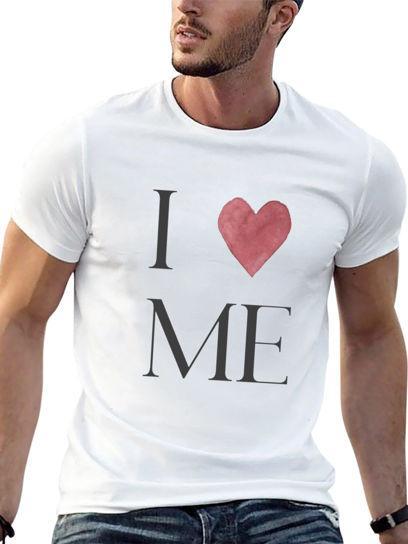 I Heart Me Graphic Tee - Black