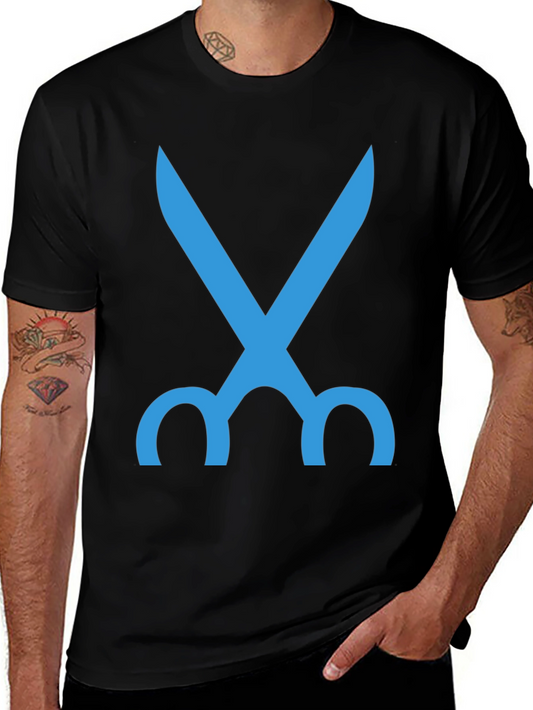 Scissors Graphic Tee - Mens Black T-Shirt