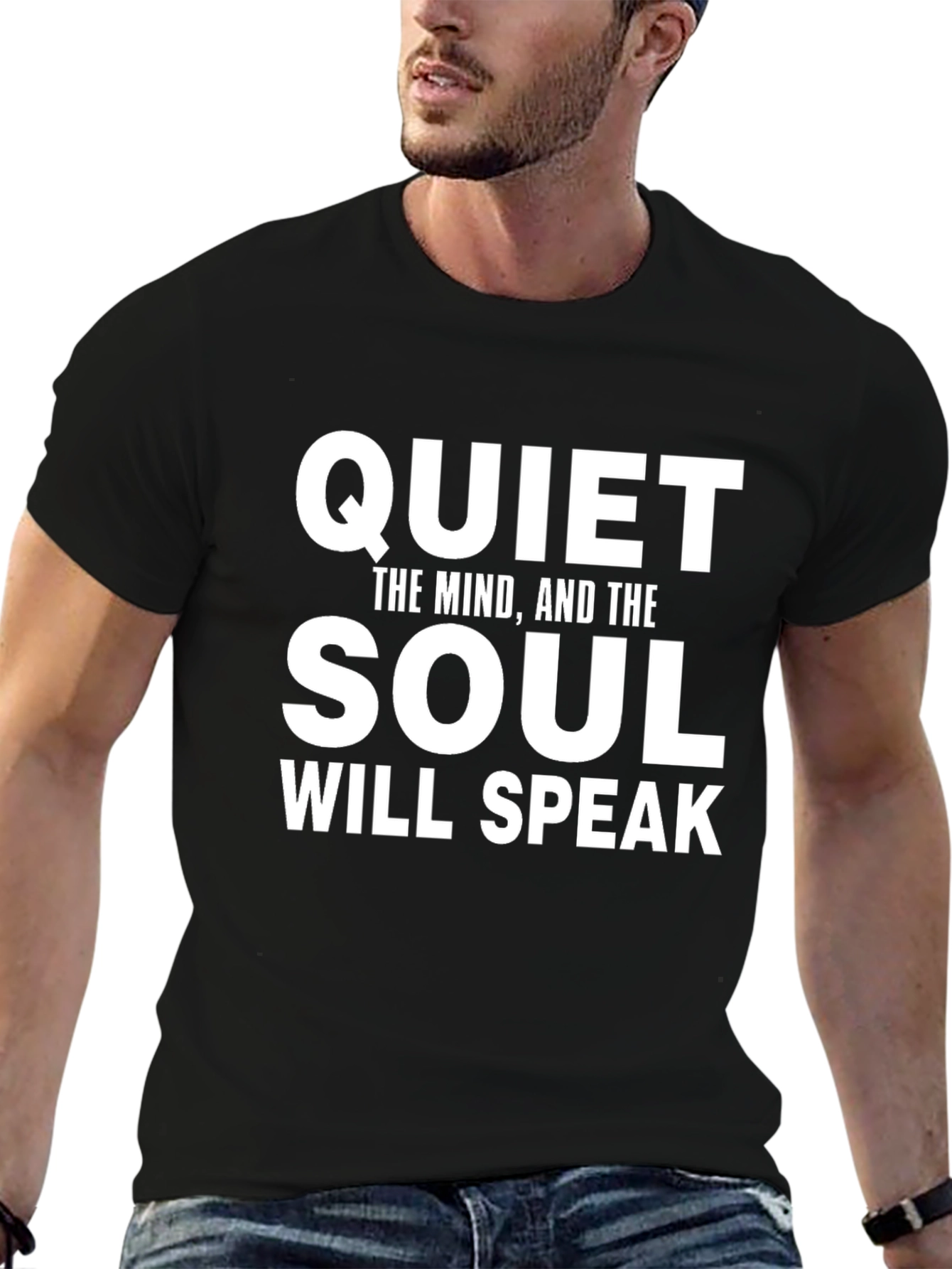 Quiet The Mind Graphic T-Shirt - Inspirational Tee