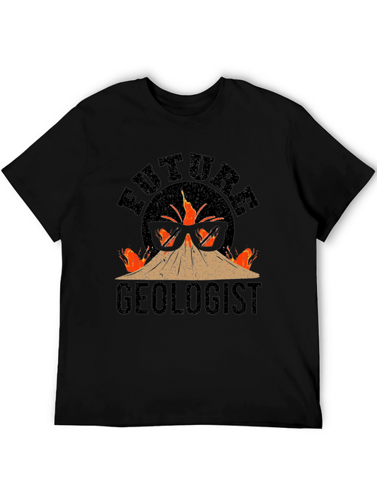 Future Geologist Volcano Graphic Tee