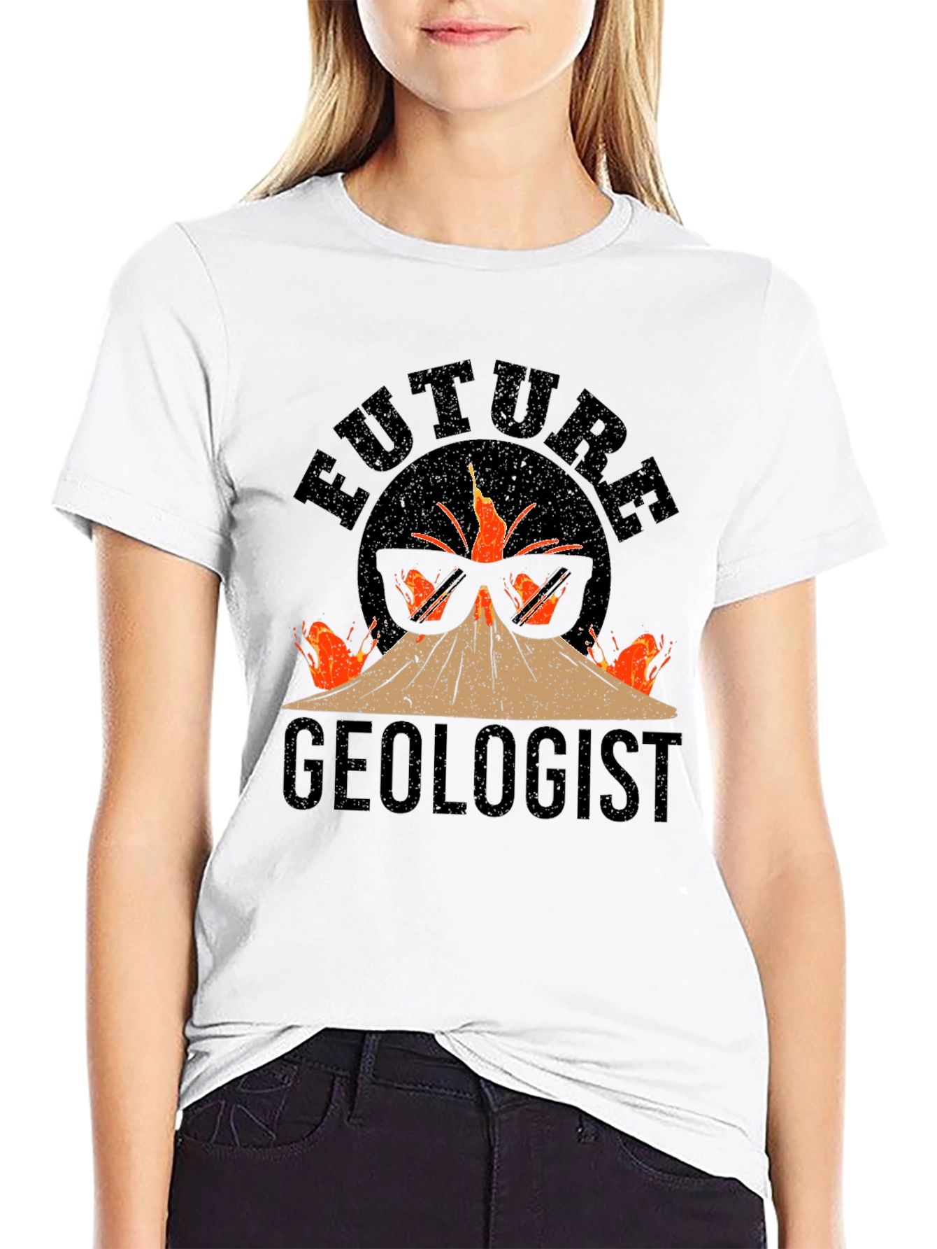 Future Geologist Volcano Graphic Tee