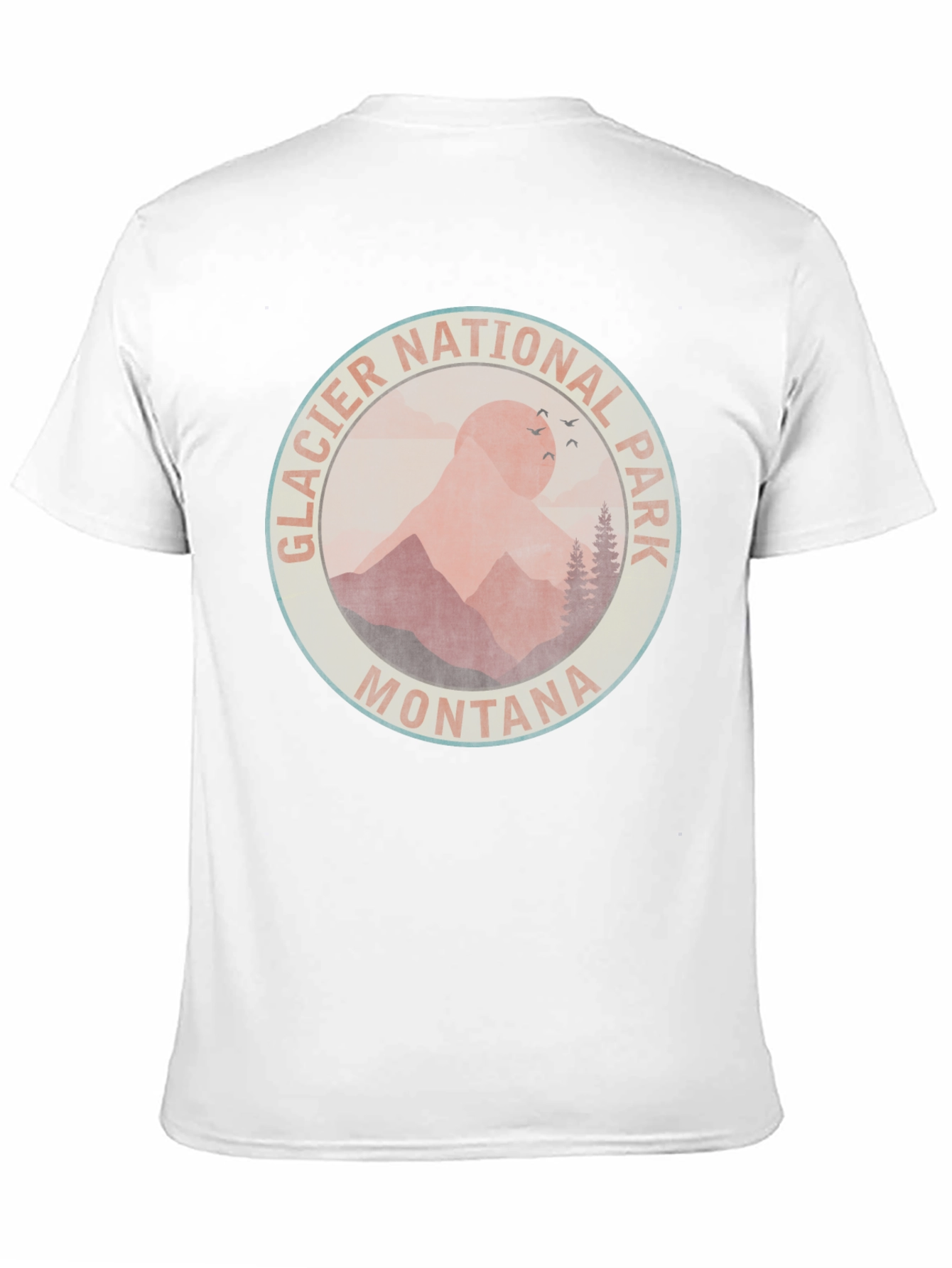 Glacier National Park Montana T-Shirt - Black