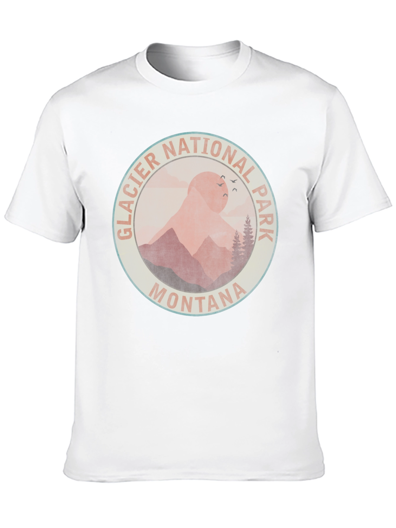 Glacier National Park Montana T-Shirt - Black