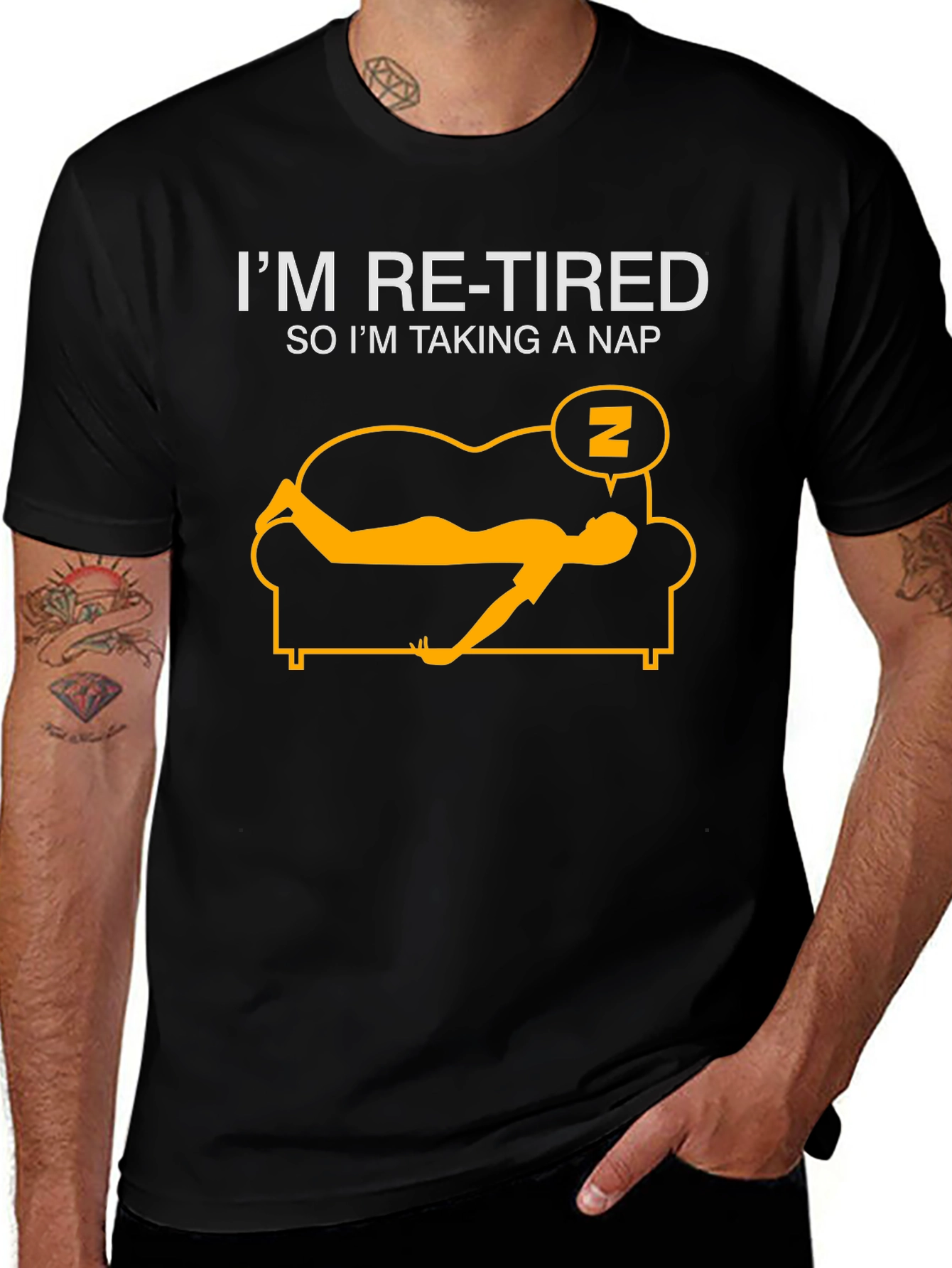 Im Re-Tired T-Shirt: Funny Retirement Nap Tee